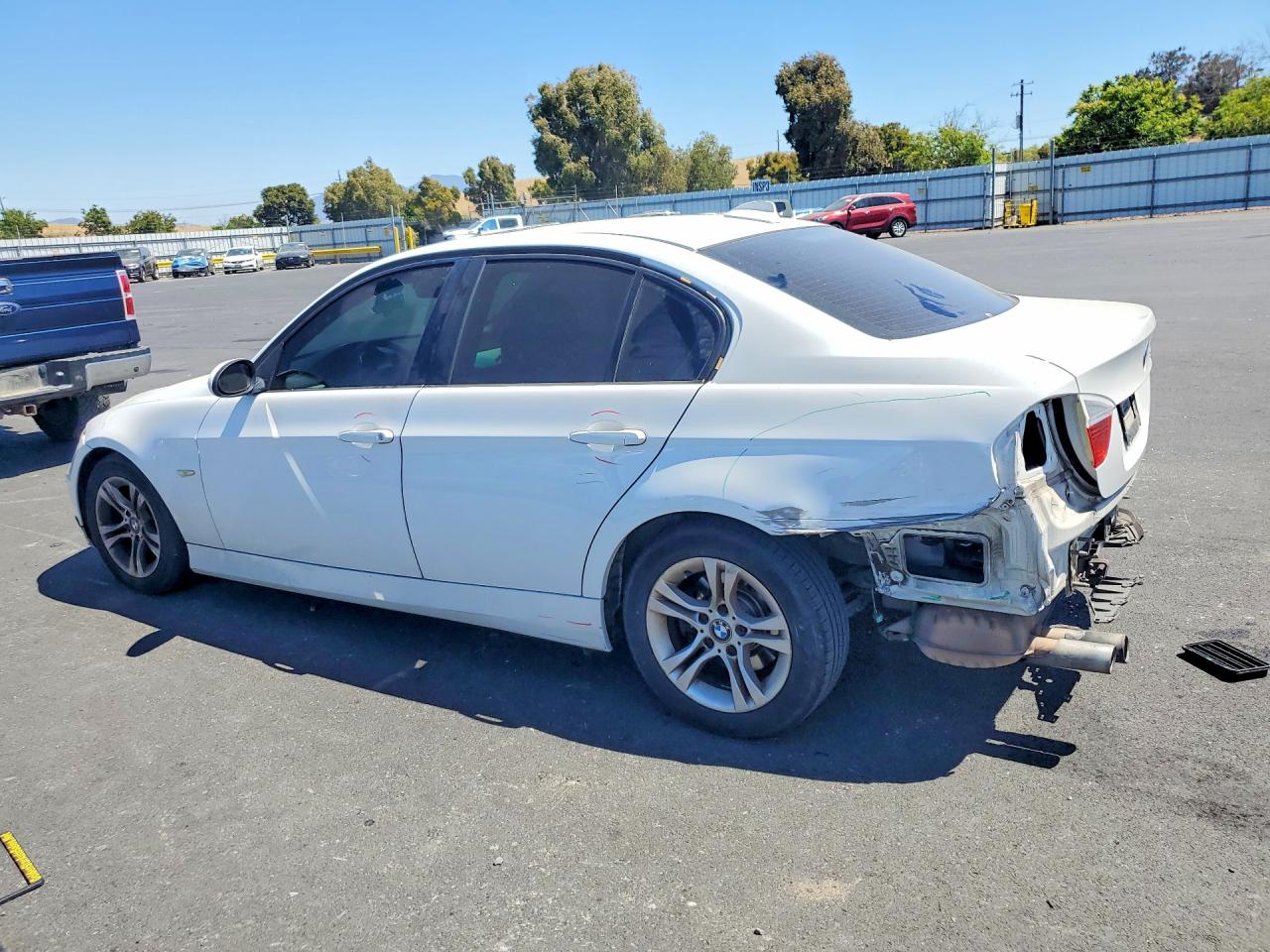2008 Bmw 328 I Sulev White vin: WBAVC53538FZ86891