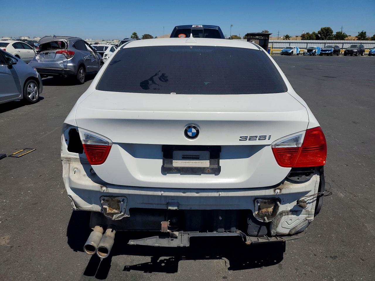 2008 Bmw 328 I Sulev White vin: WBAVC53538FZ86891