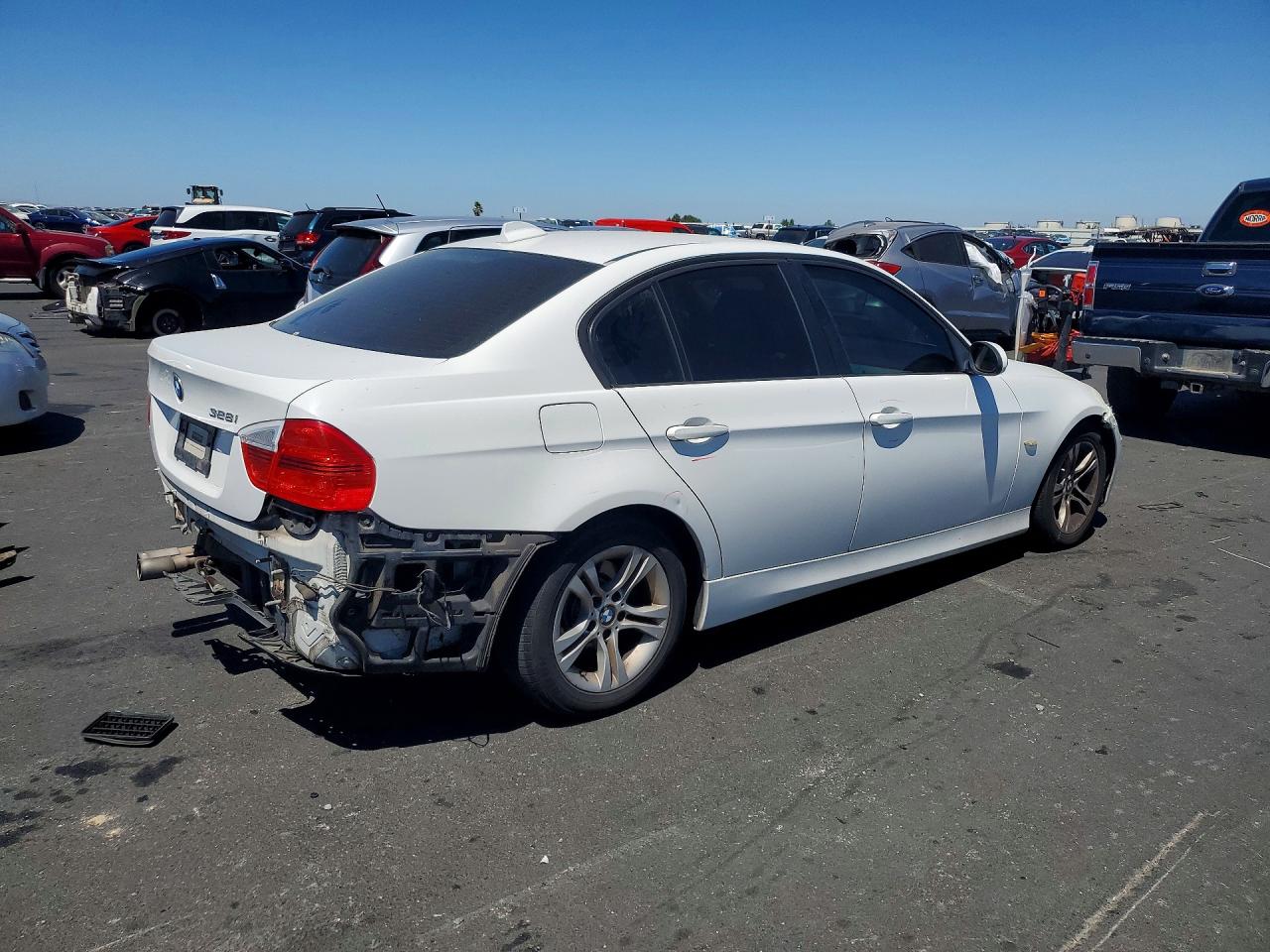 2008 Bmw 328 I Sulev White vin: WBAVC53538FZ86891