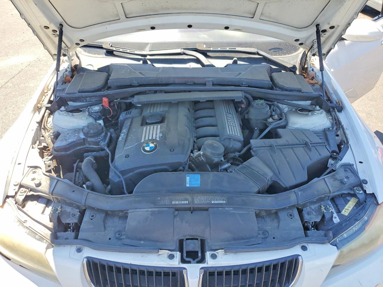 2008 Bmw 328 I Sulev White vin: WBAVC53538FZ86891