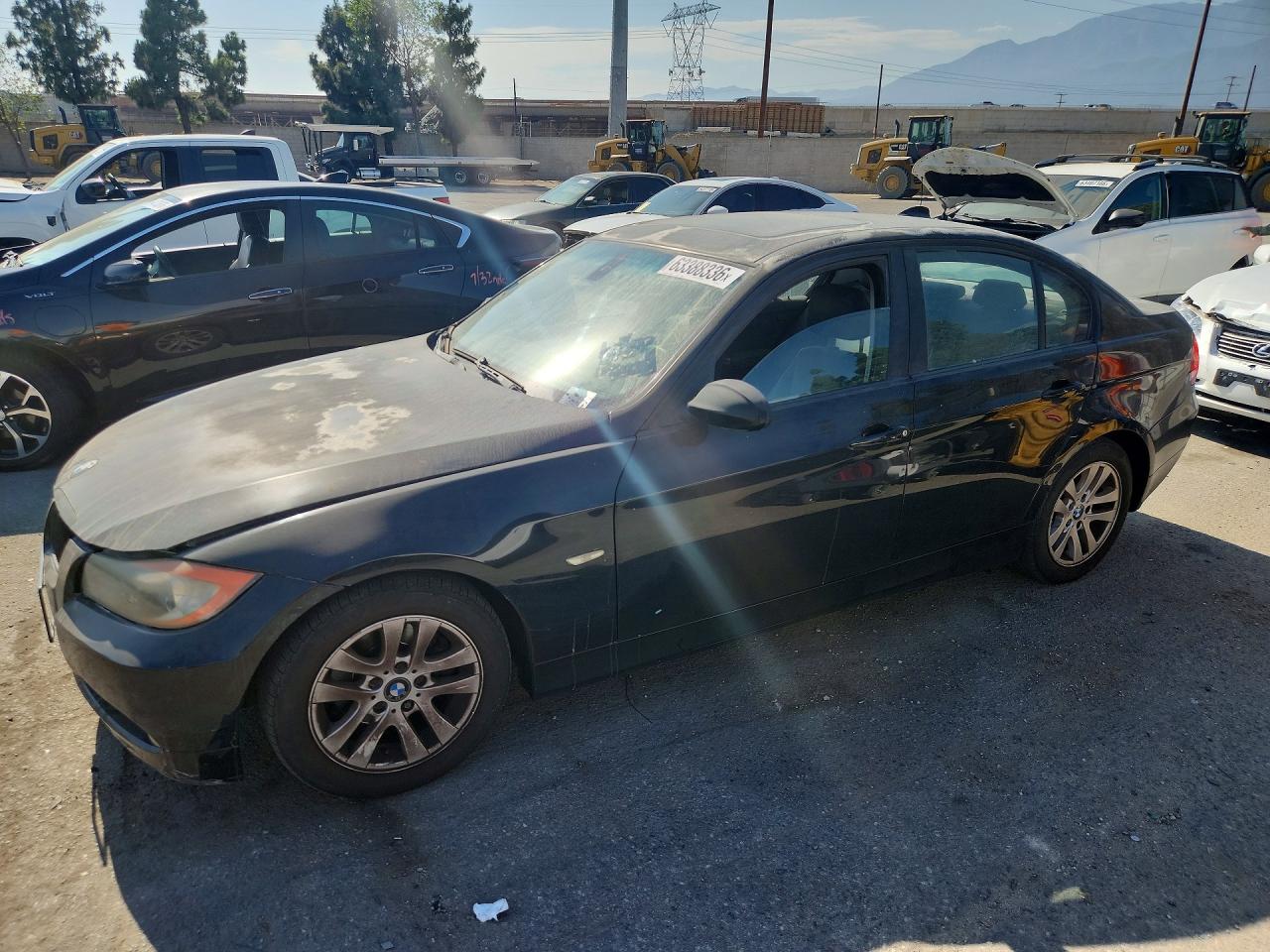 2007 Bmw 328 I Sulev Black vin: WBAVC53547FZ80113