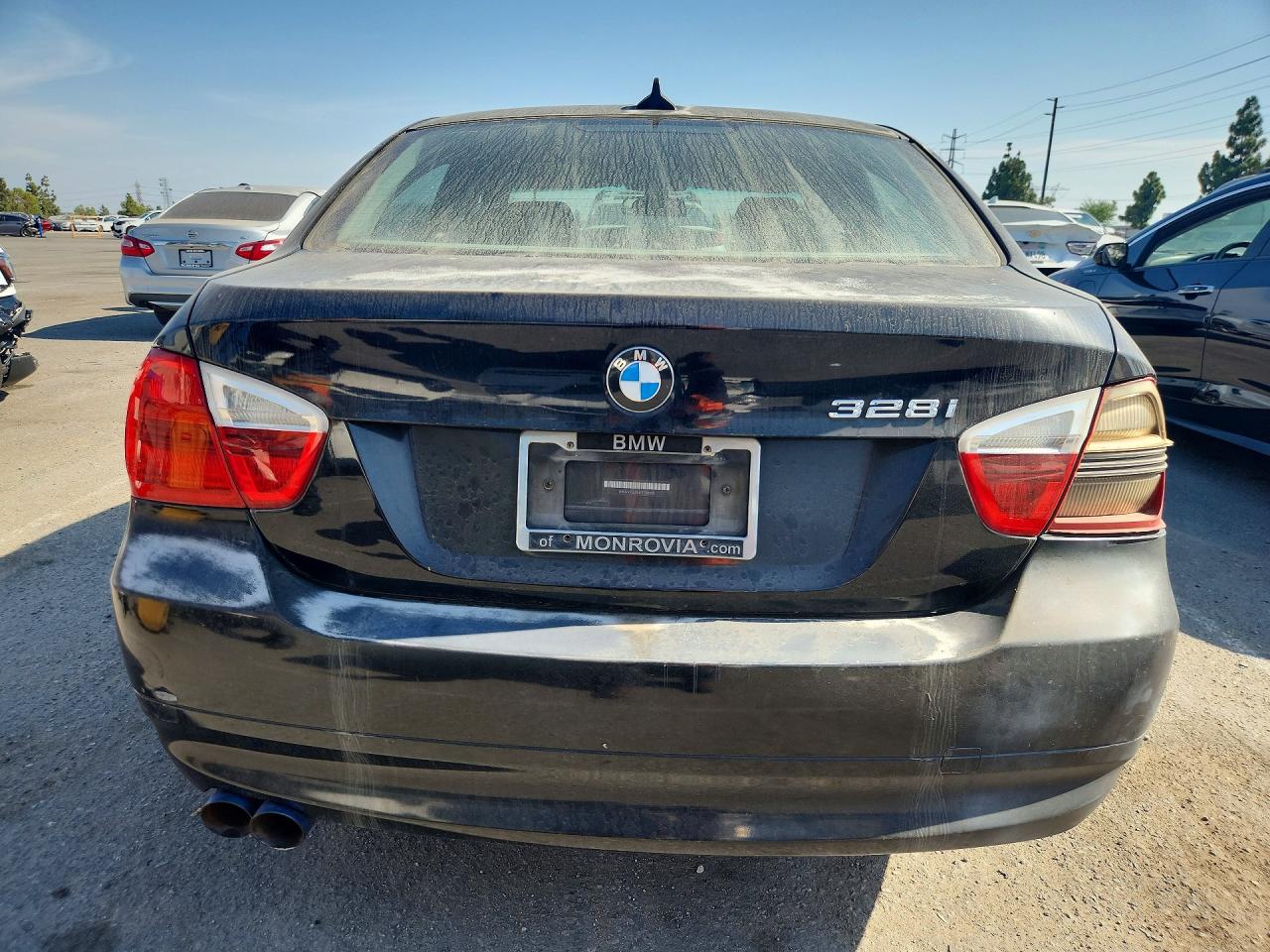 2007 Bmw 328 I Sulev Black vin: WBAVC53547FZ80113