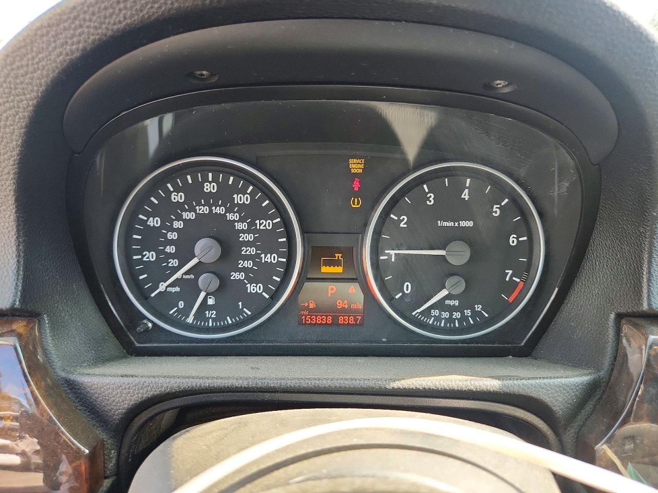 2007 Bmw 328 I Sulev Black vin: WBAVC53547FZ80113