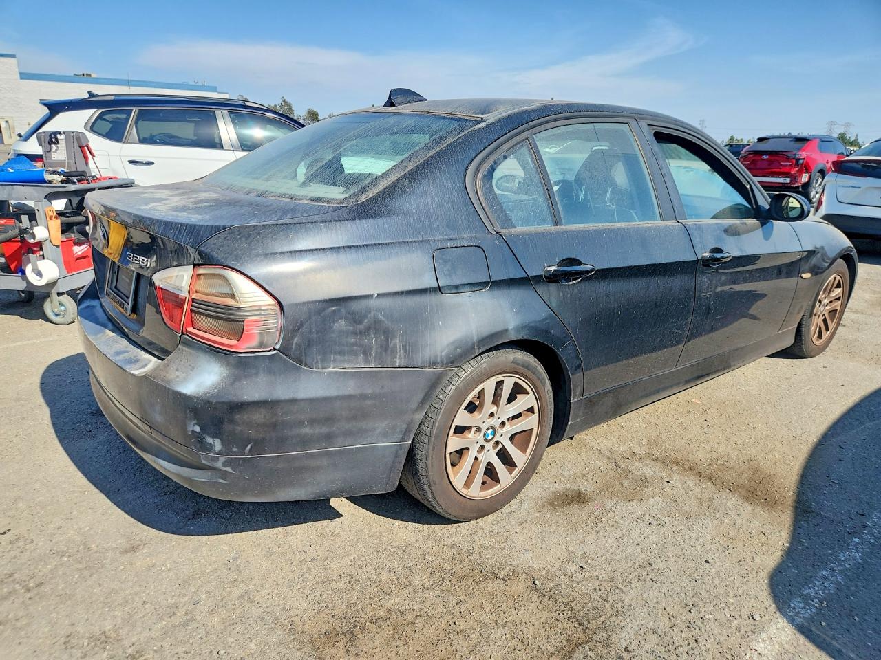 2007 Bmw 328 I Sulev Black vin: WBAVC53547FZ80113