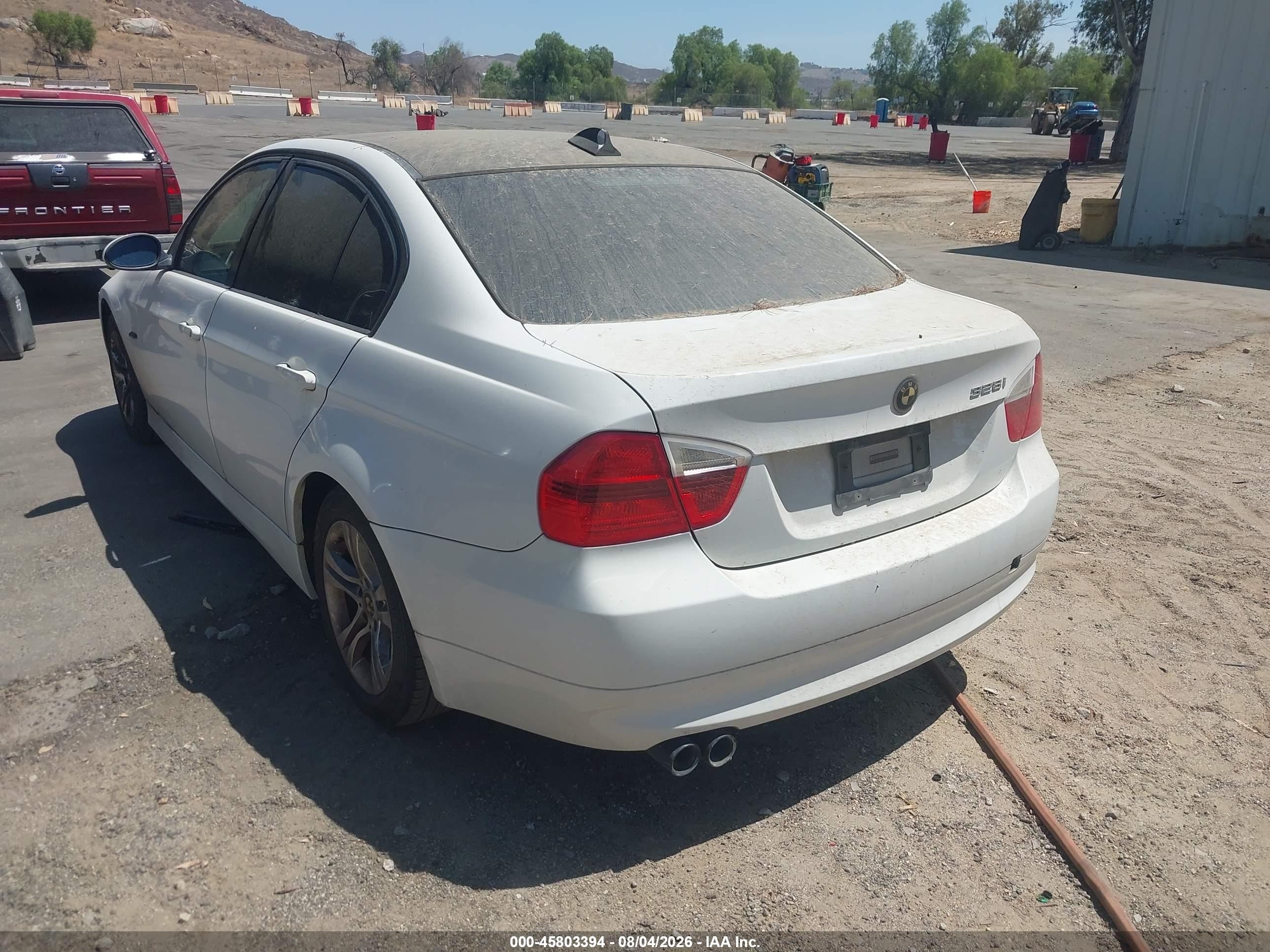 2008 Bmw 328i   White vin: WBAVC53548FZ84597