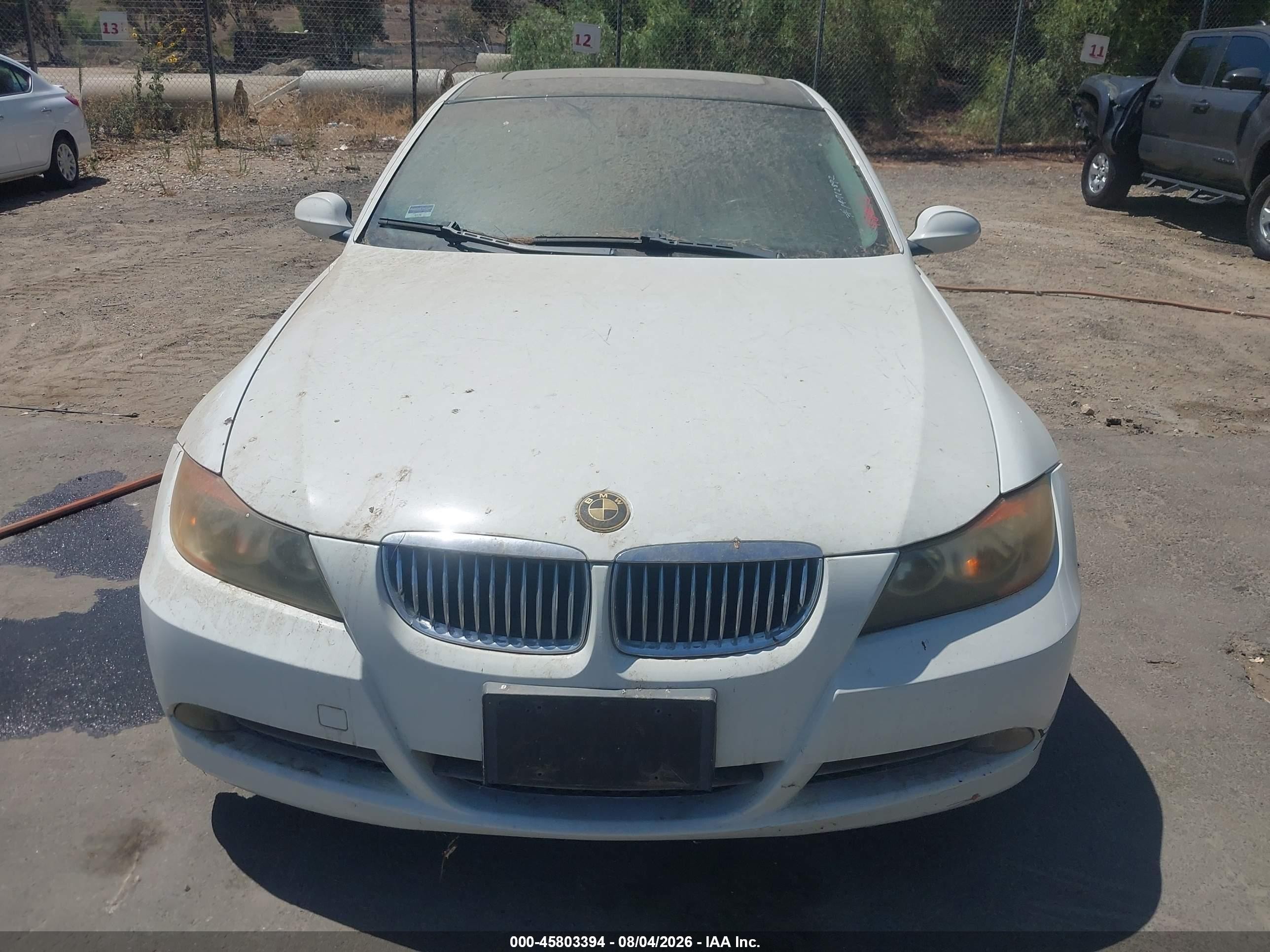 2008 Bmw 328i   White vin: WBAVC53548FZ84597