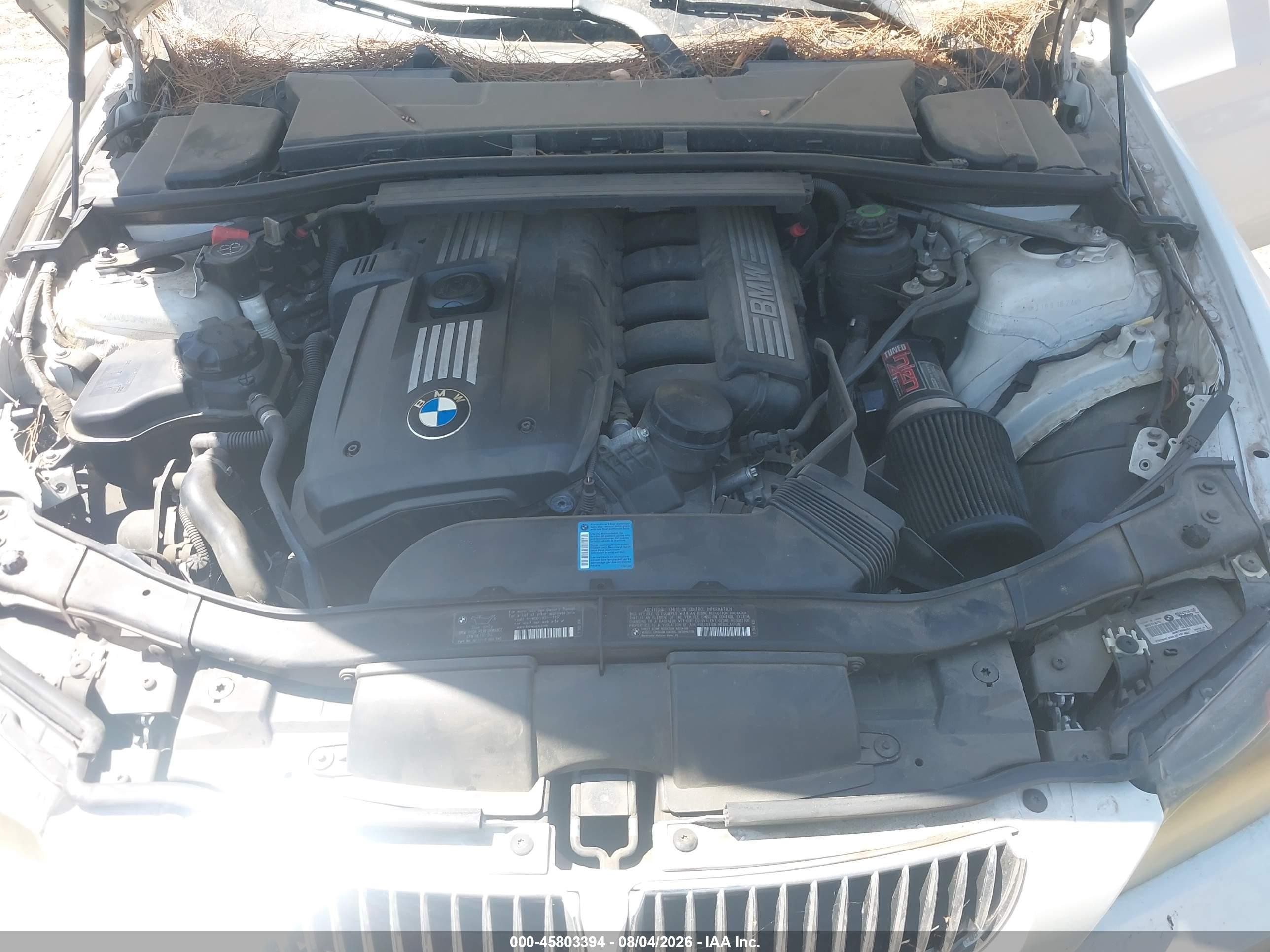 2008 Bmw 328i   White vin: WBAVC53548FZ84597