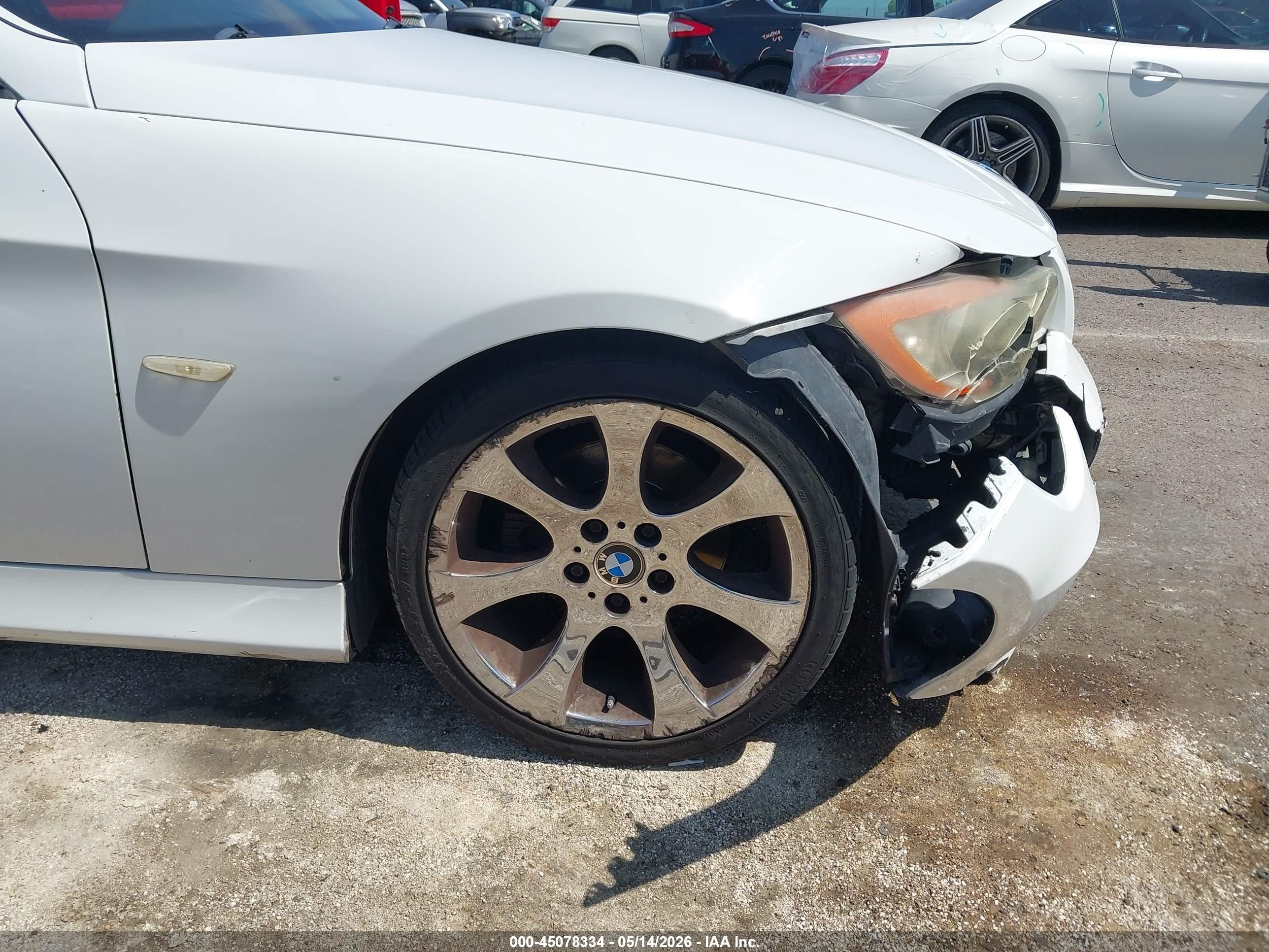 2007 Bmw 328i   White vin: WBAVC53557FZ80234