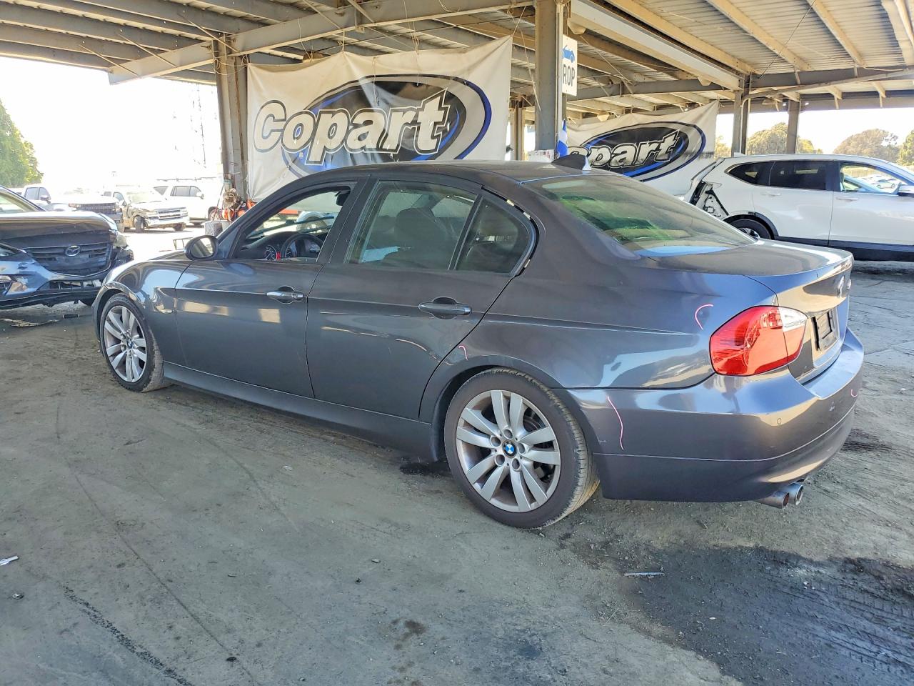 2008 Bmw 328 I Sulev Gray vin: WBAVC53558FZ89730