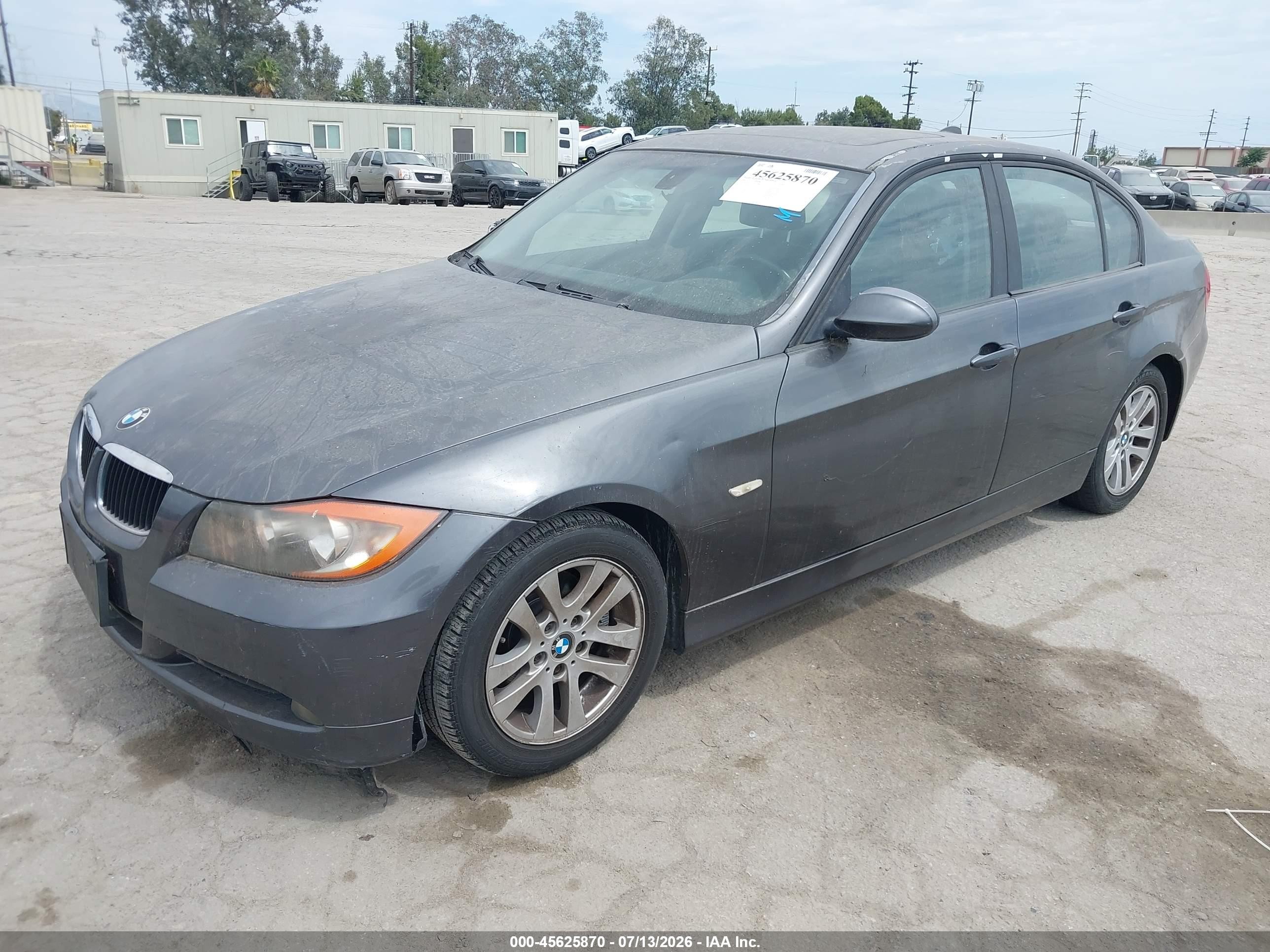 2007 Bmw 328i   Gray vin: WBAVC53567FZ78041