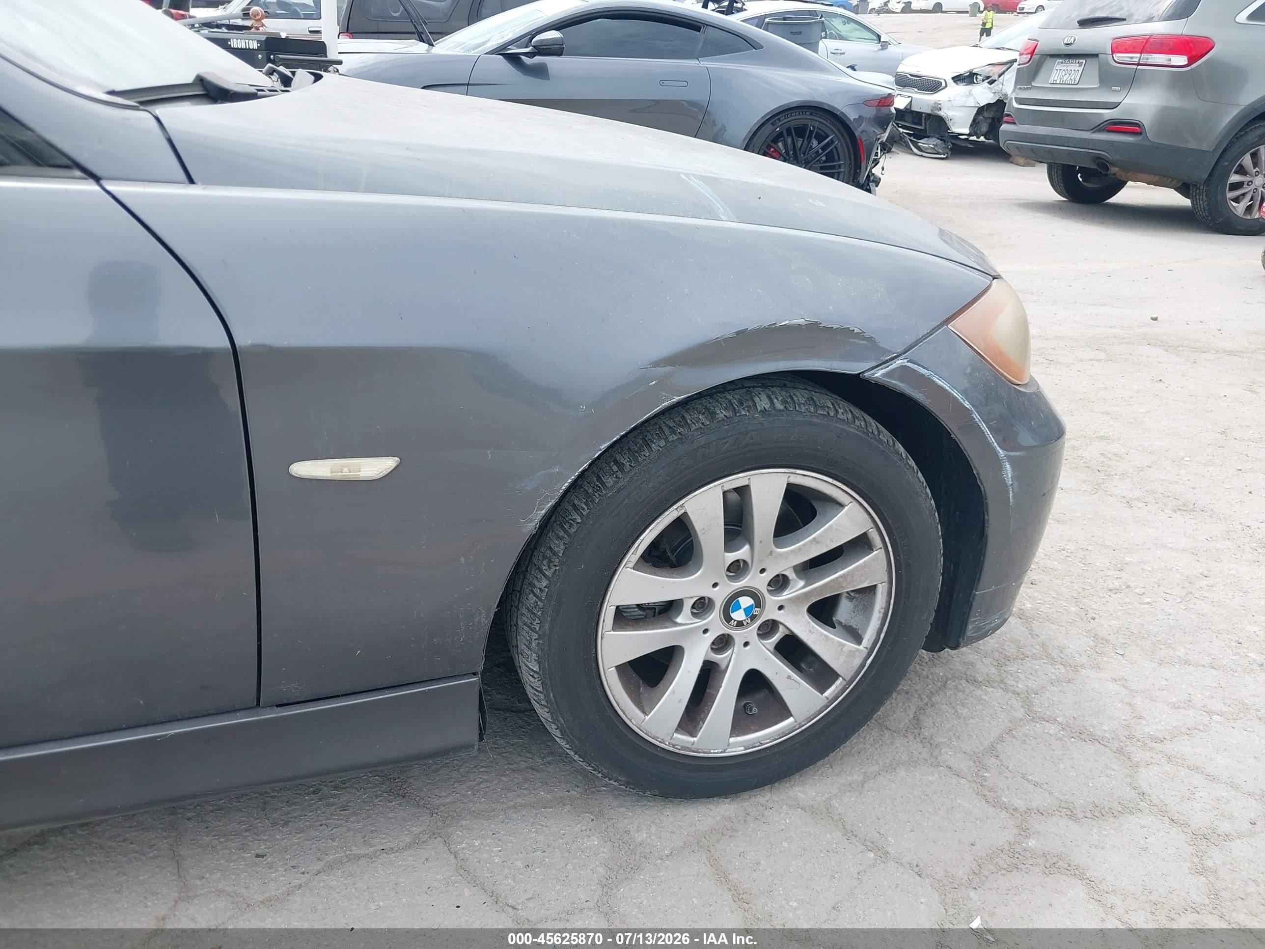 2007 Bmw 328i   Gray vin: WBAVC53567FZ78041