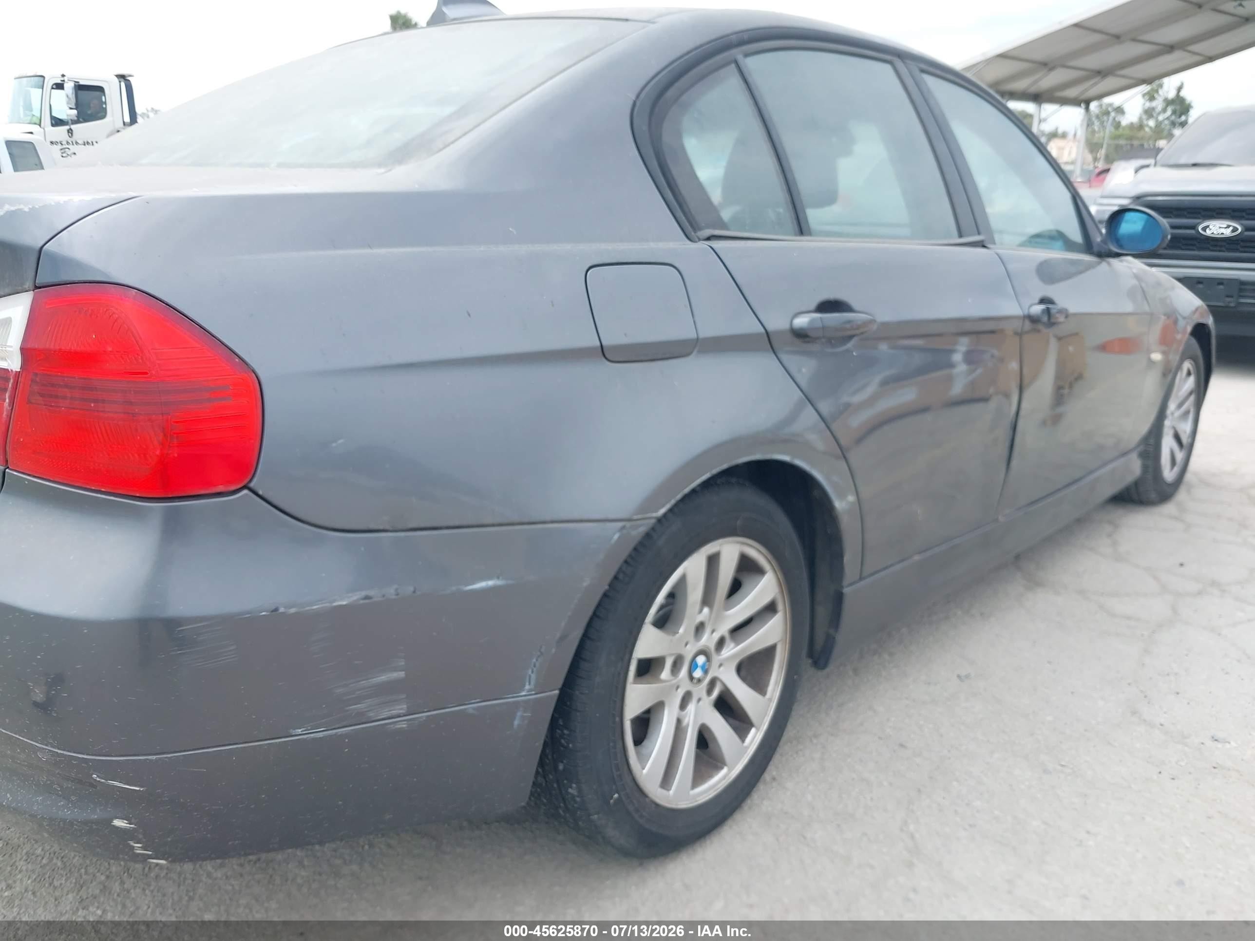2007 Bmw 328i   Gray vin: WBAVC53567FZ78041
