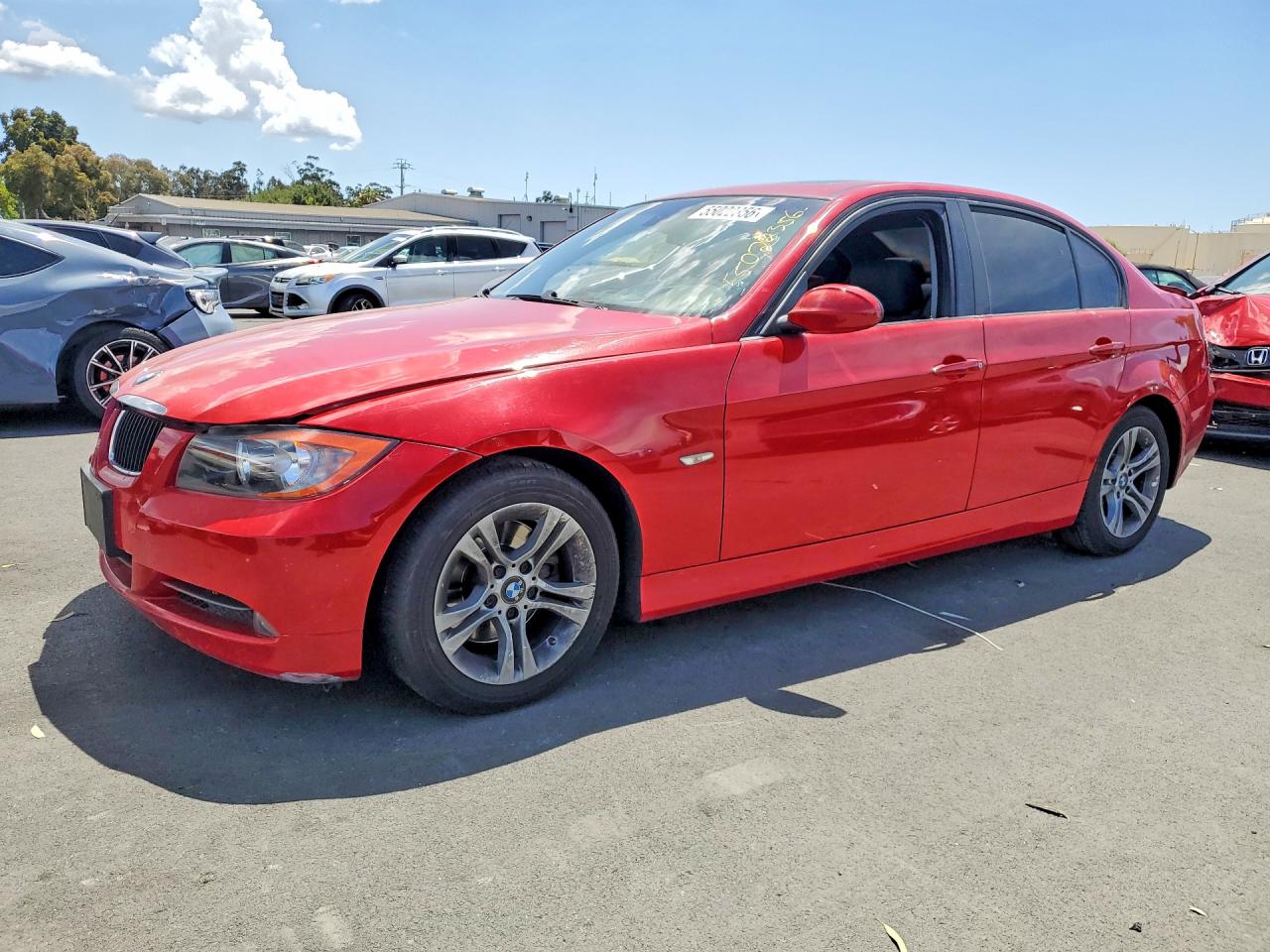2008 Bmw 328 I Sulev Red vin: WBAVC53568F009373