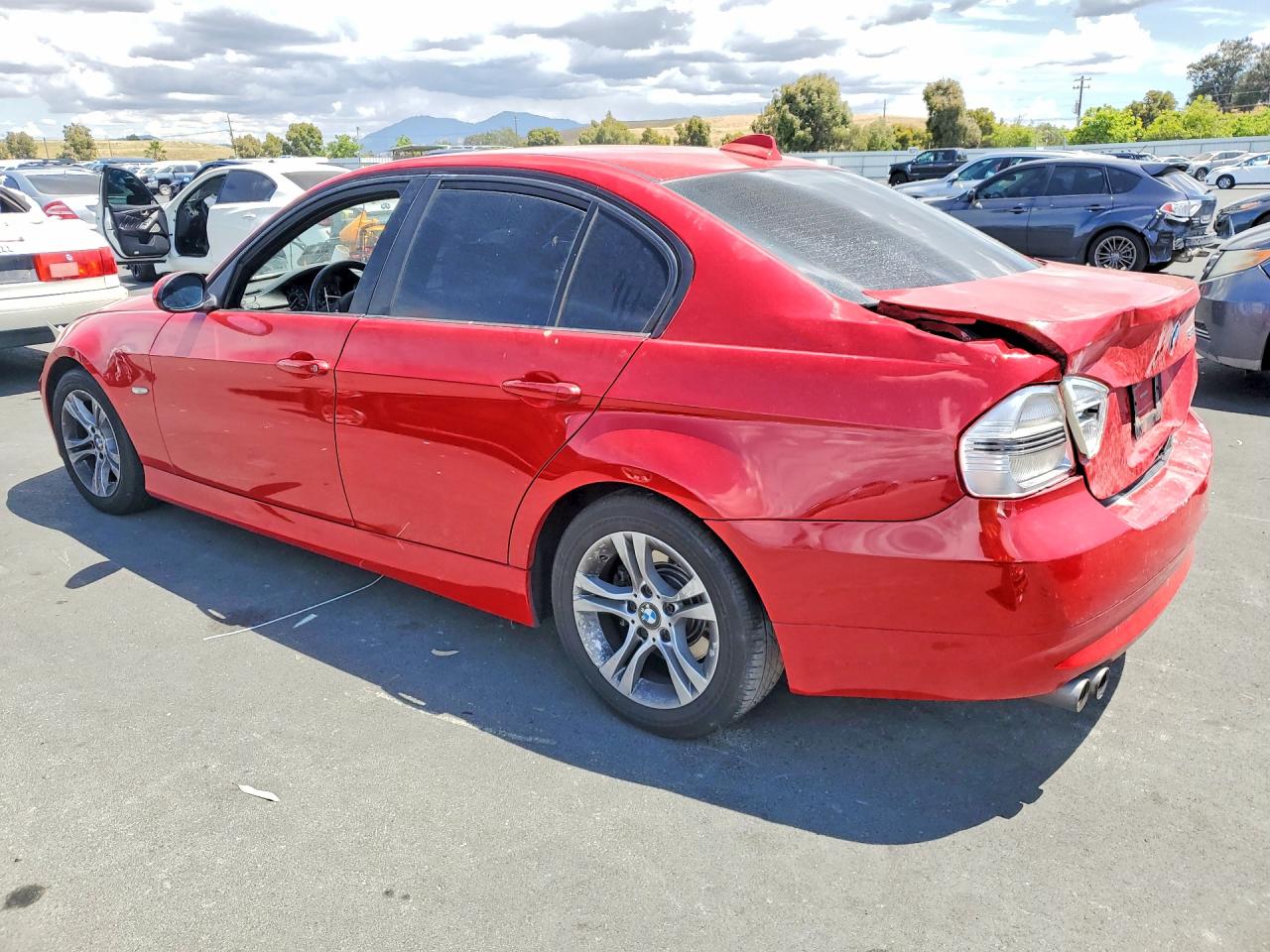 2008 Bmw 328 I Sulev Red vin: WBAVC53568F009373