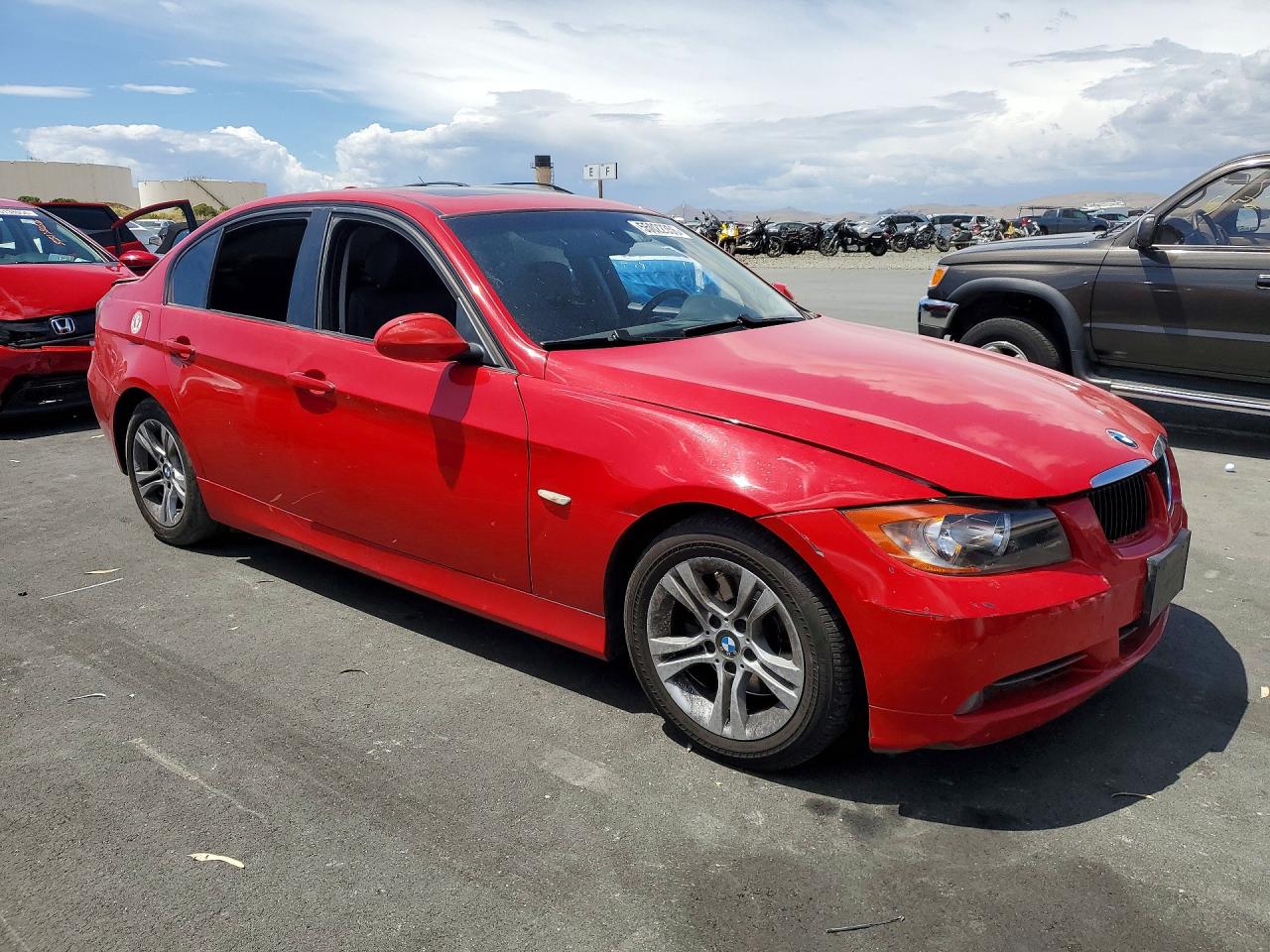 2008 Bmw 328 I Sulev Red vin: WBAVC53568F009373