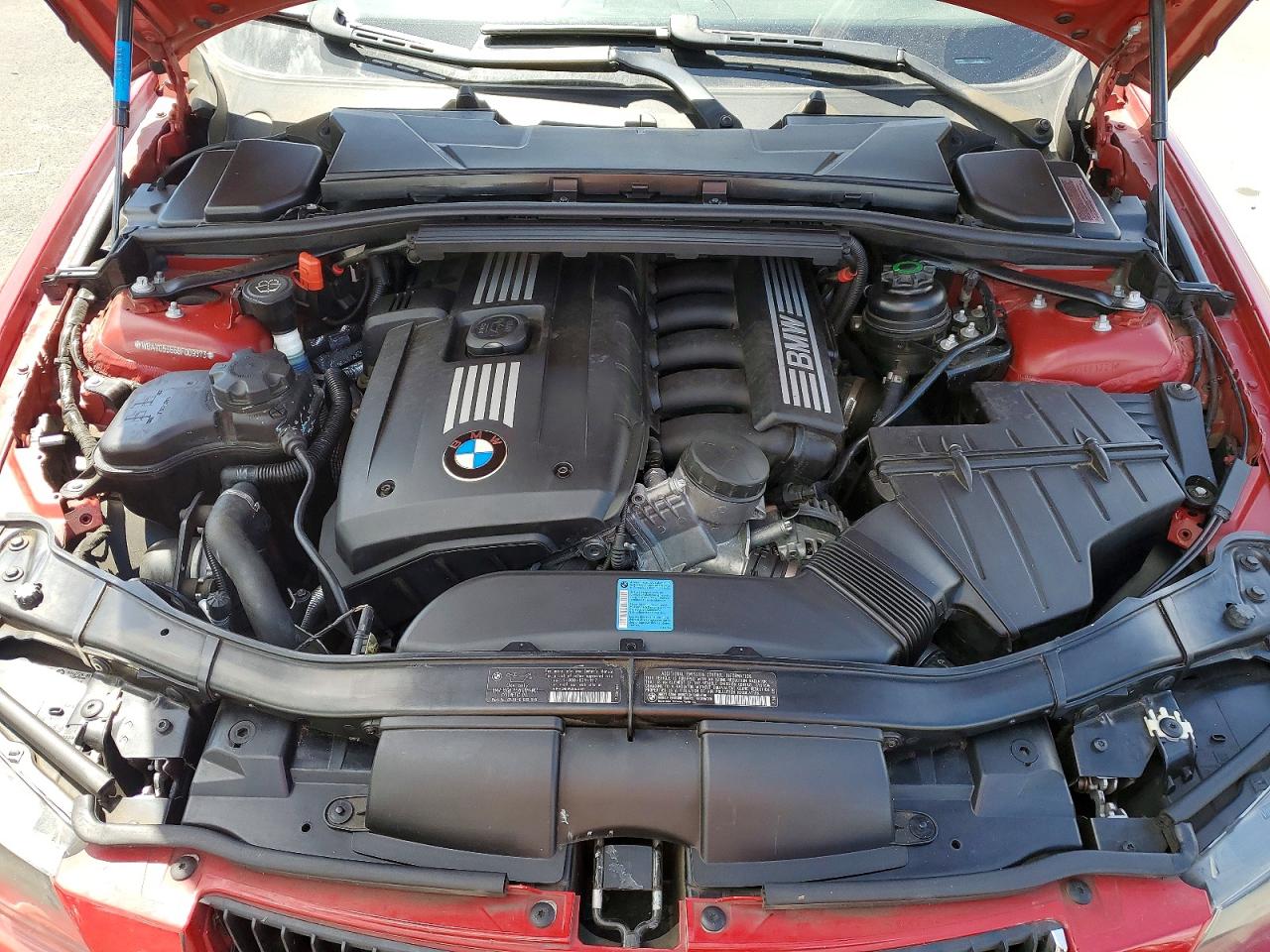 2008 Bmw 328 I Sulev Red vin: WBAVC53568F009373