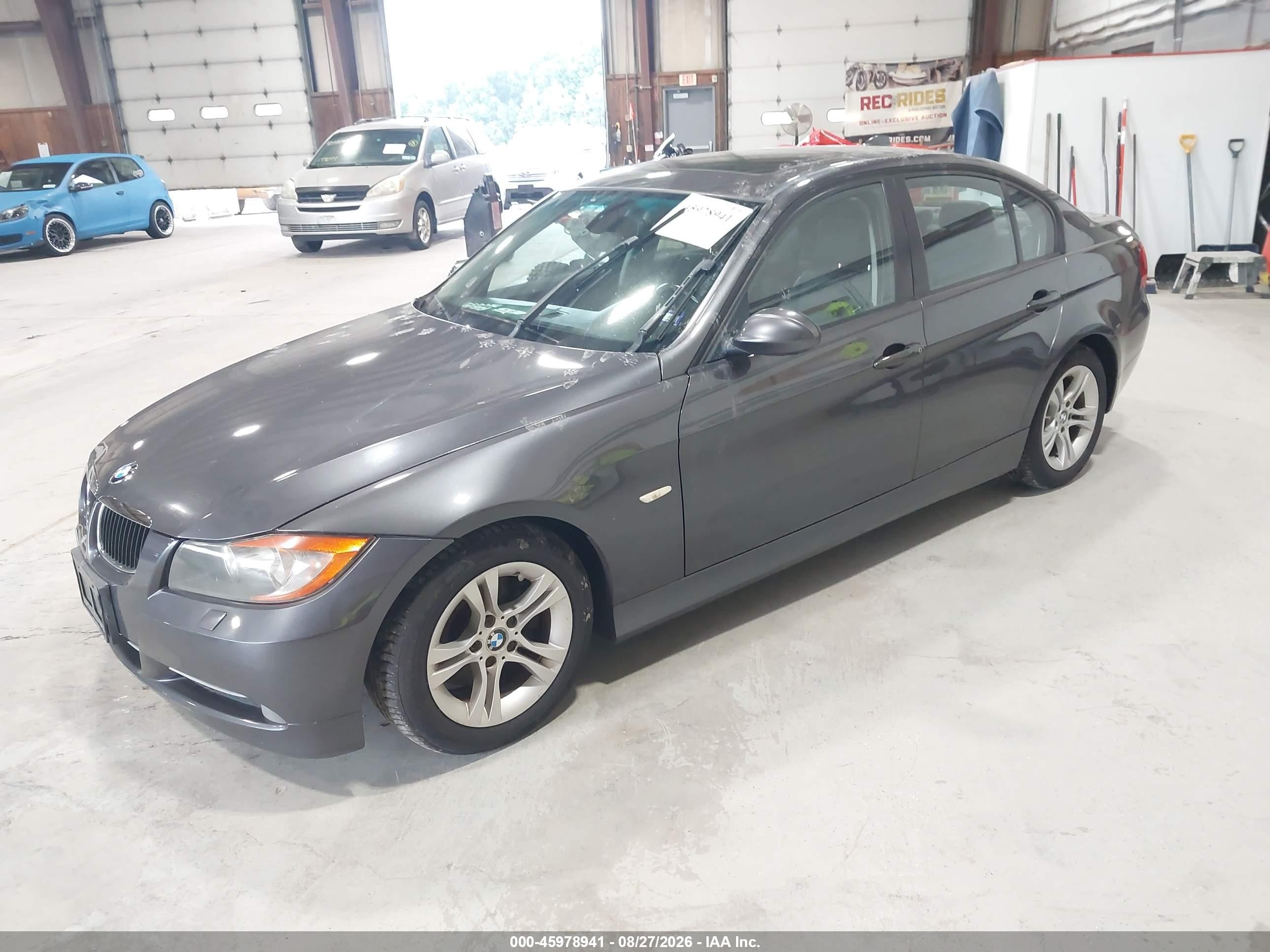 2008 Bmw 328i   Gray vin: WBAVC53568F010362