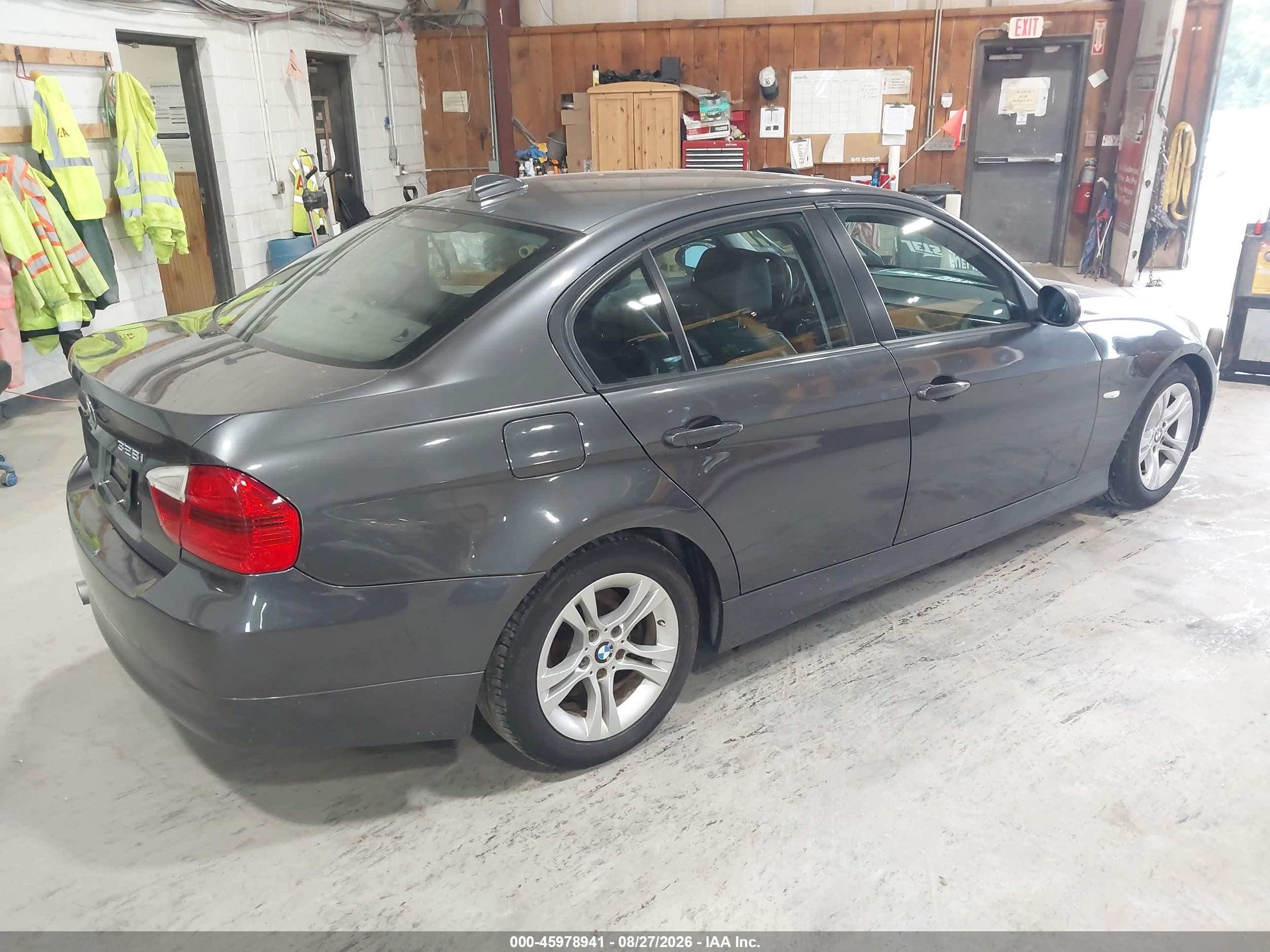 2008 Bmw 328i   Gray vin: WBAVC53568F010362