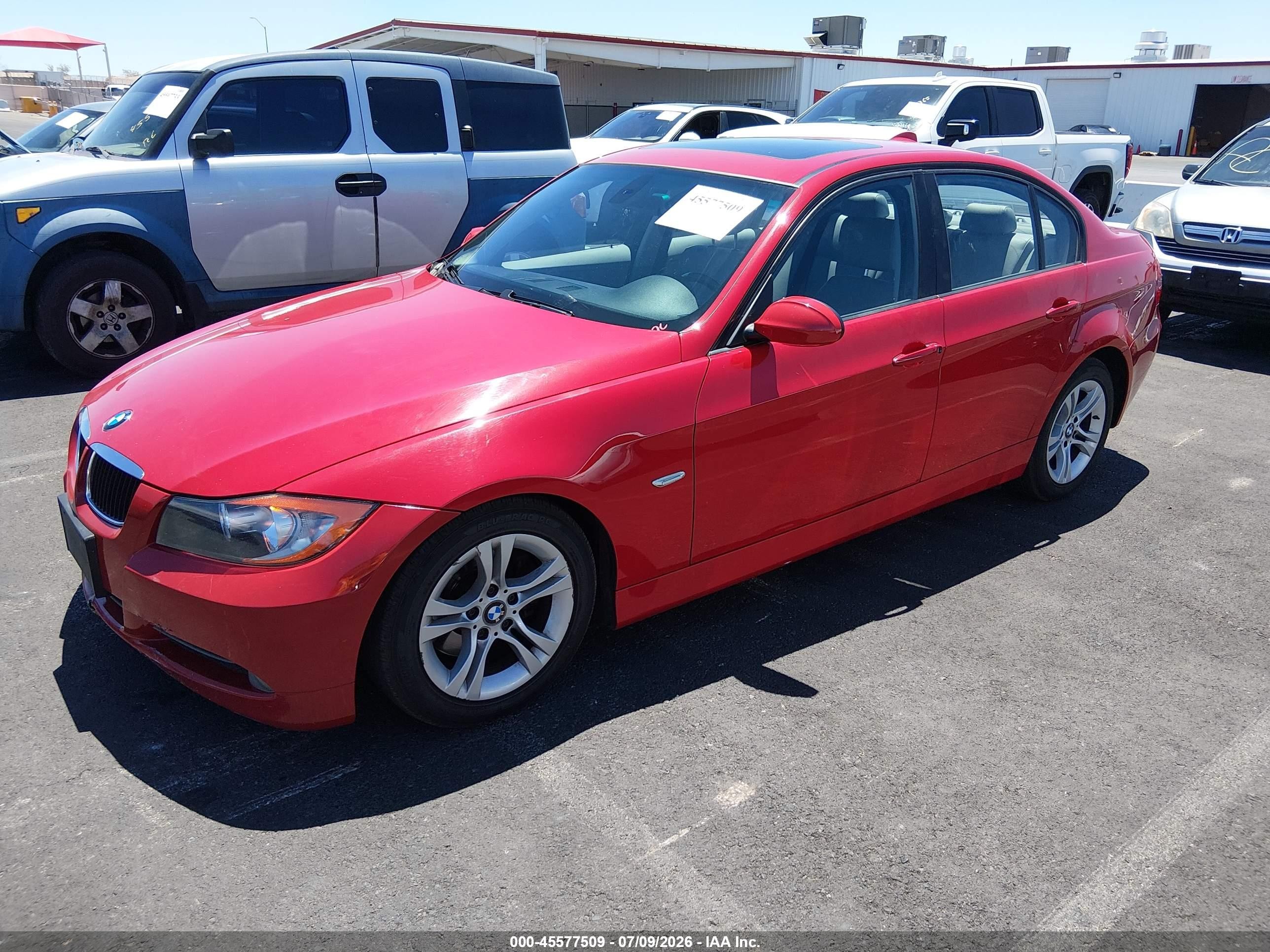 2008 Bmw 328i   Red vin: WBAVC53568FZ83015