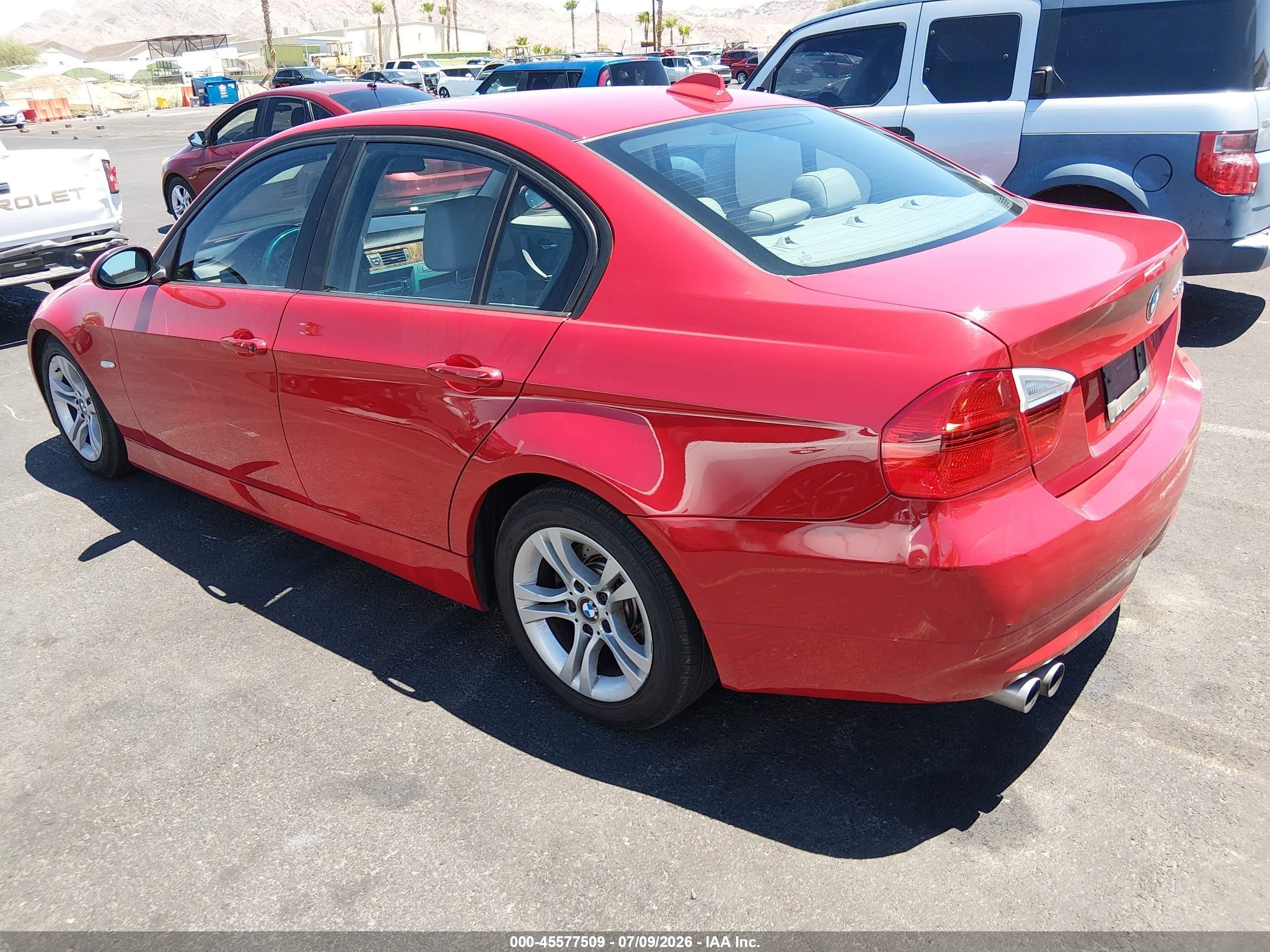 2008 Bmw 328i   Red vin: WBAVC53568FZ83015