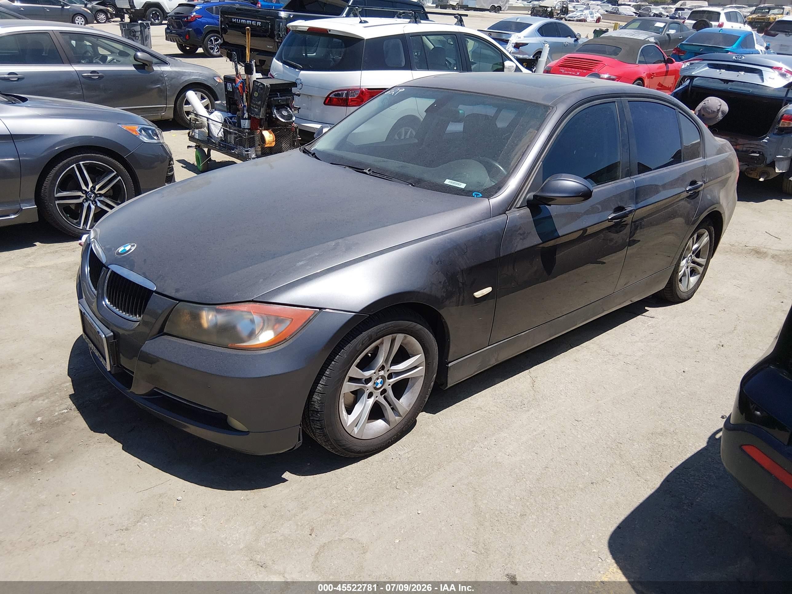 2008 Bmw 328i   Gray vin: WBAVC53568FZ86139