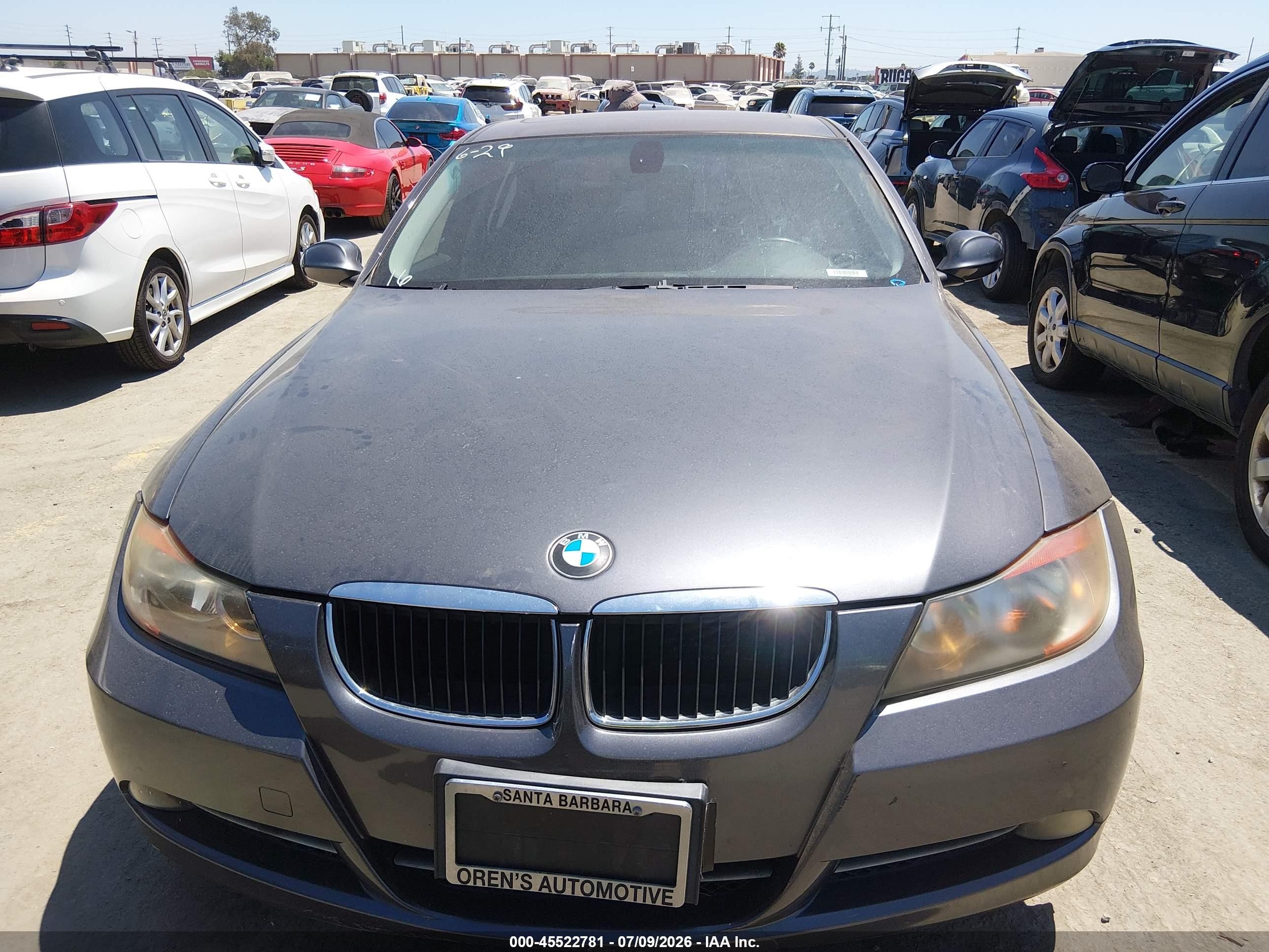 2008 Bmw 328i   Gray vin: WBAVC53568FZ86139