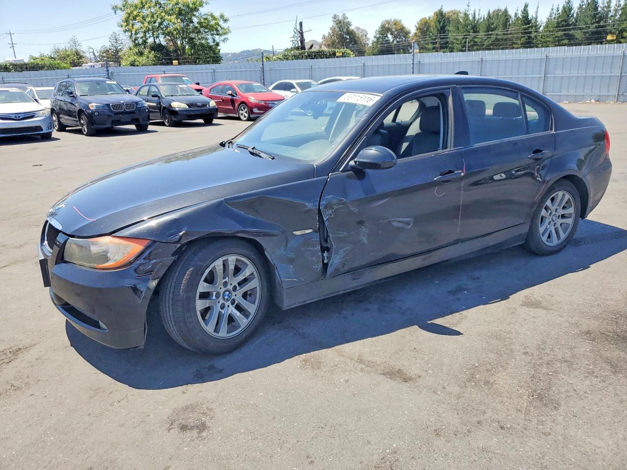 2007 Bmw 328 I Sulev Black vin: WBAVC53577FZ70708