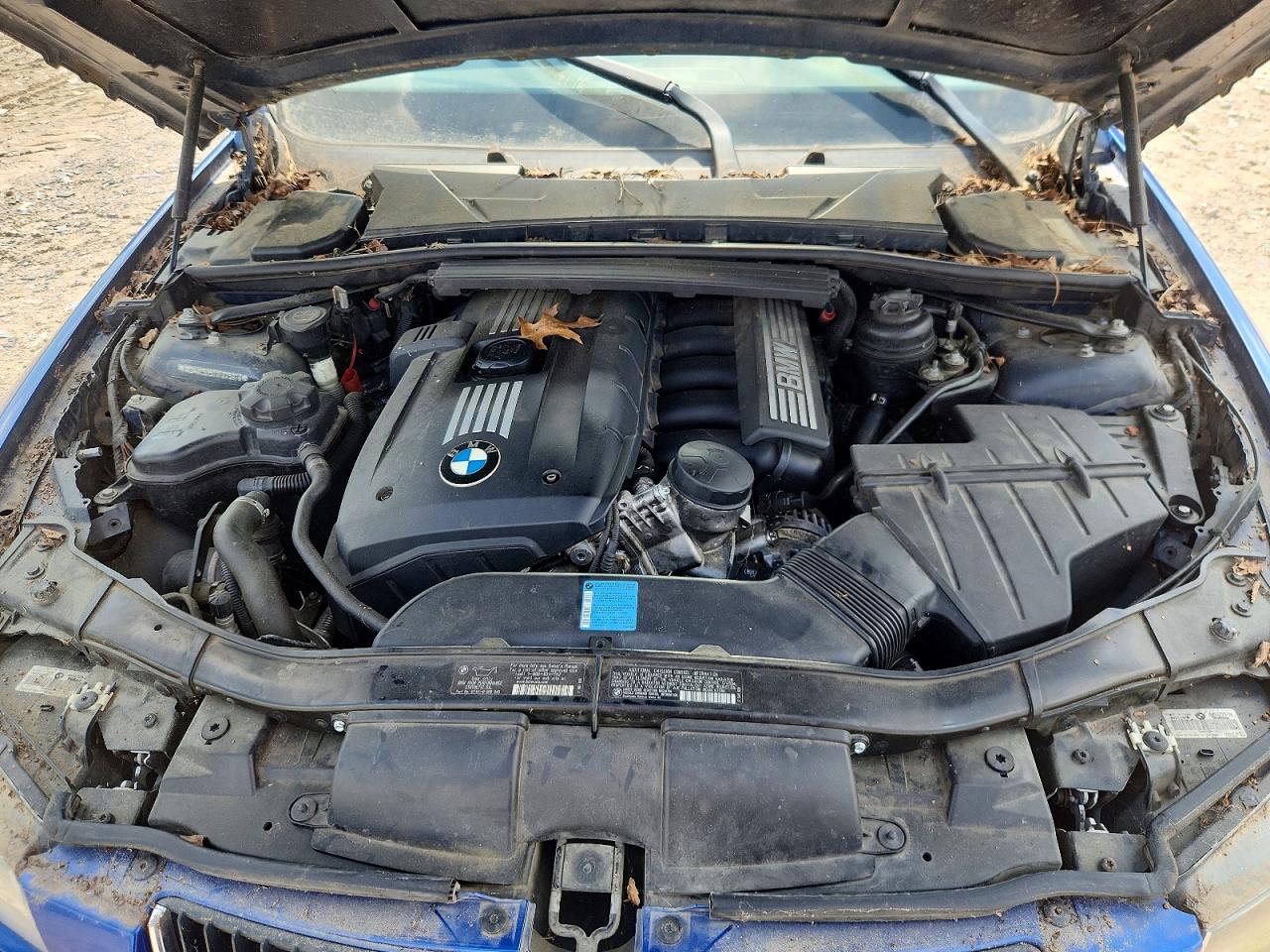 2007 Bmw 328 I Sulev Синий vin: WBAVC53577FZ75973