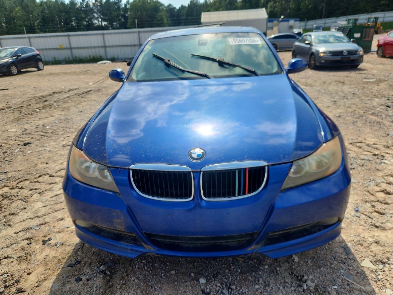 2007 Bmw 328 I Sulev Синий vin: WBAVC53577FZ75973