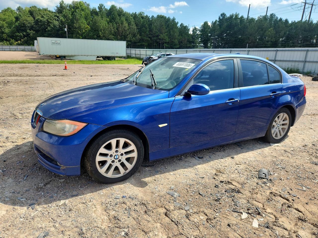 2007 Bmw 328 I Sulev Синий vin: WBAVC53577FZ75973