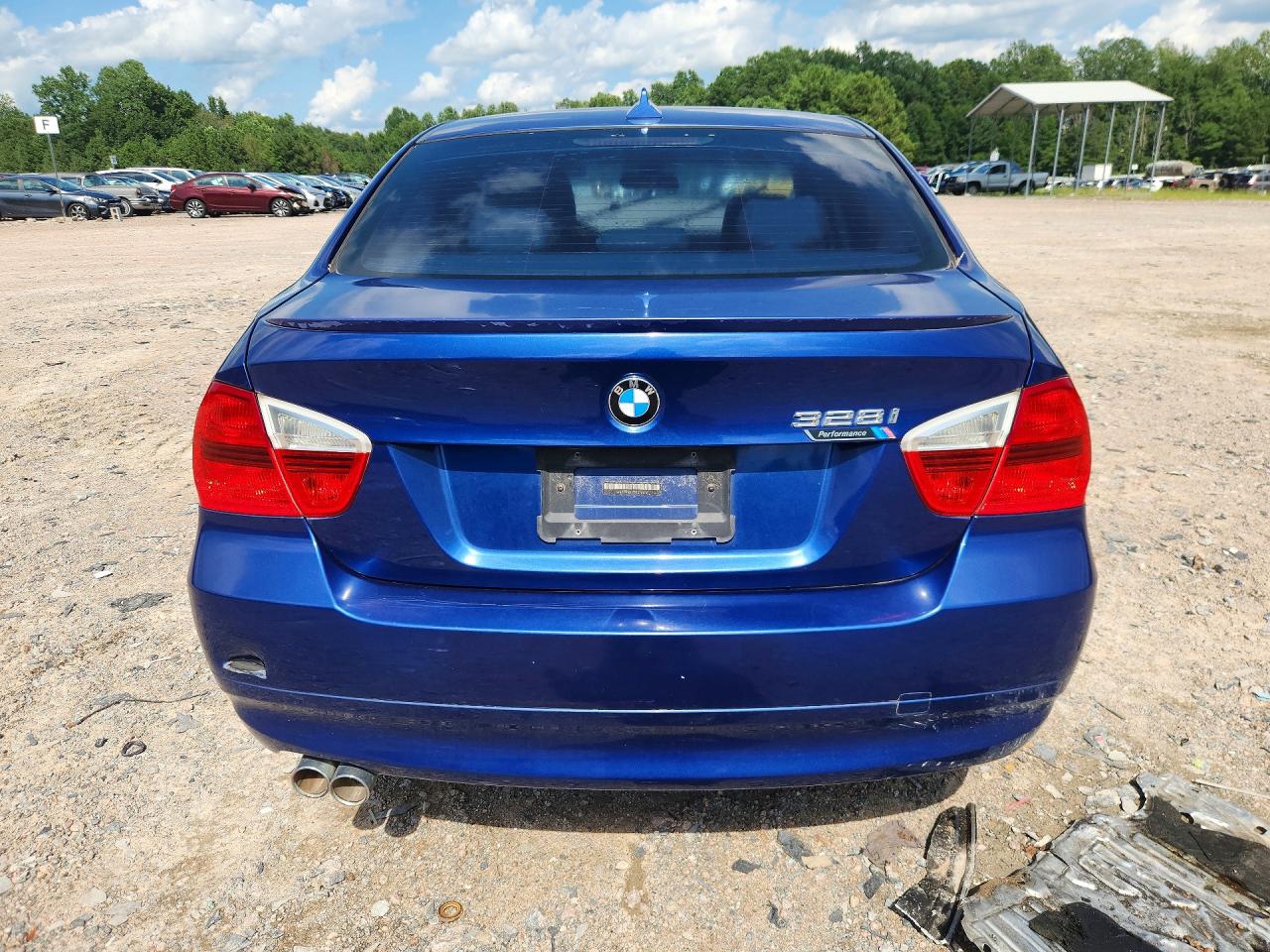 2007 Bmw 328 I Sulev Синий vin: WBAVC53577FZ75973