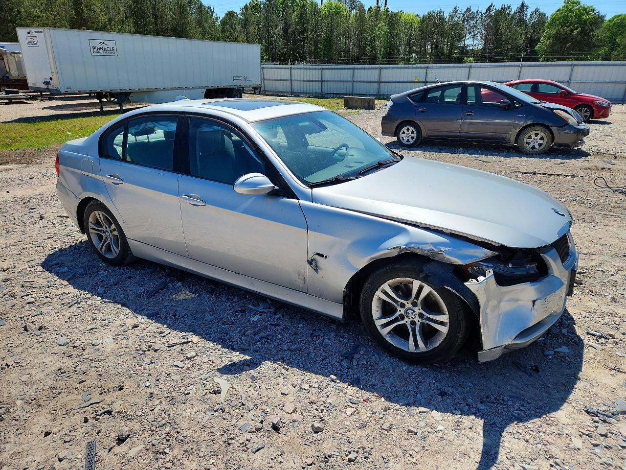 2008 Bmw 328 I Sulev Silver vin: WBAVC53578FZ85114