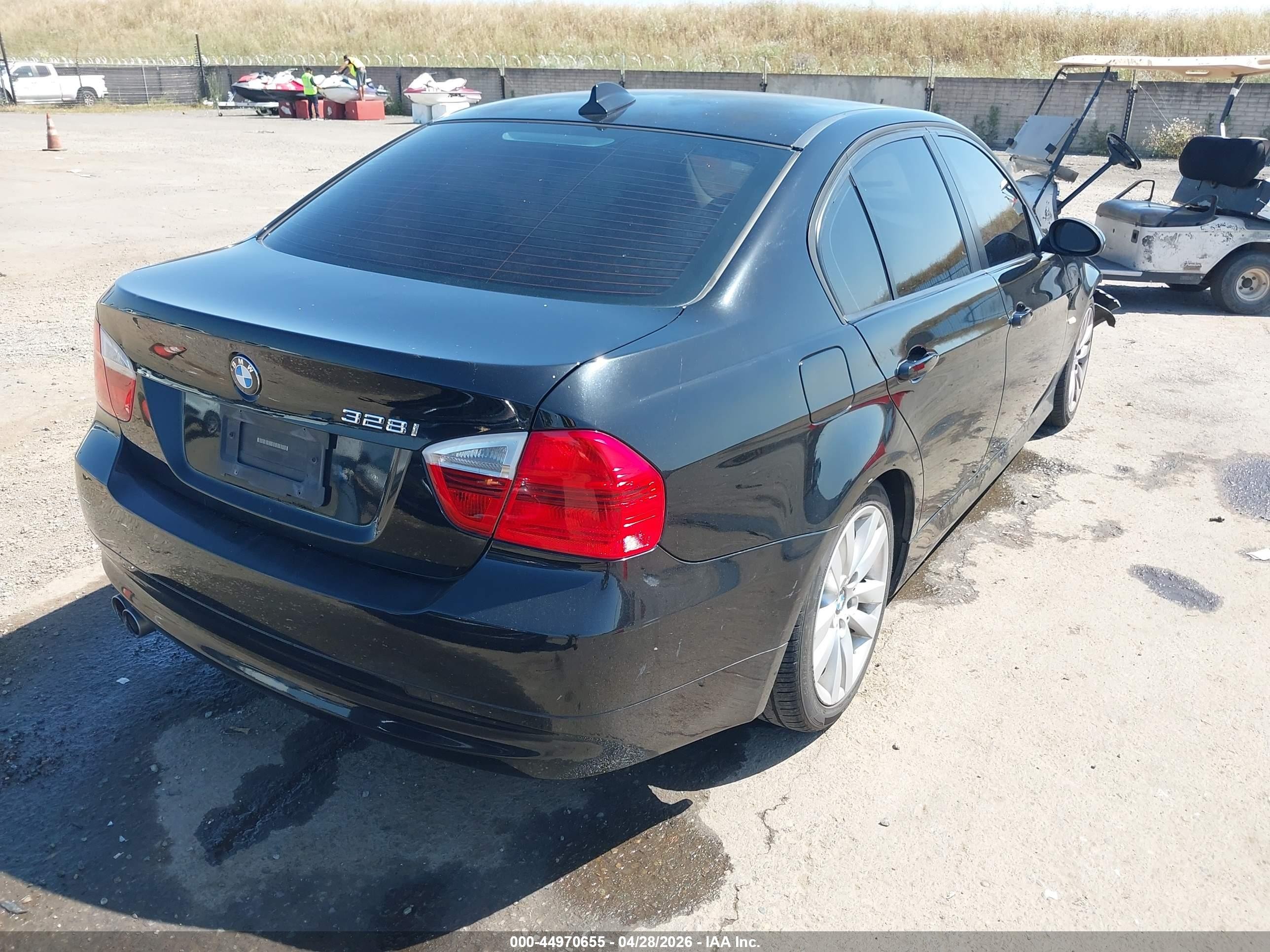 2008 Bmw 328i   Black vin: WBAVC53578FZ87851