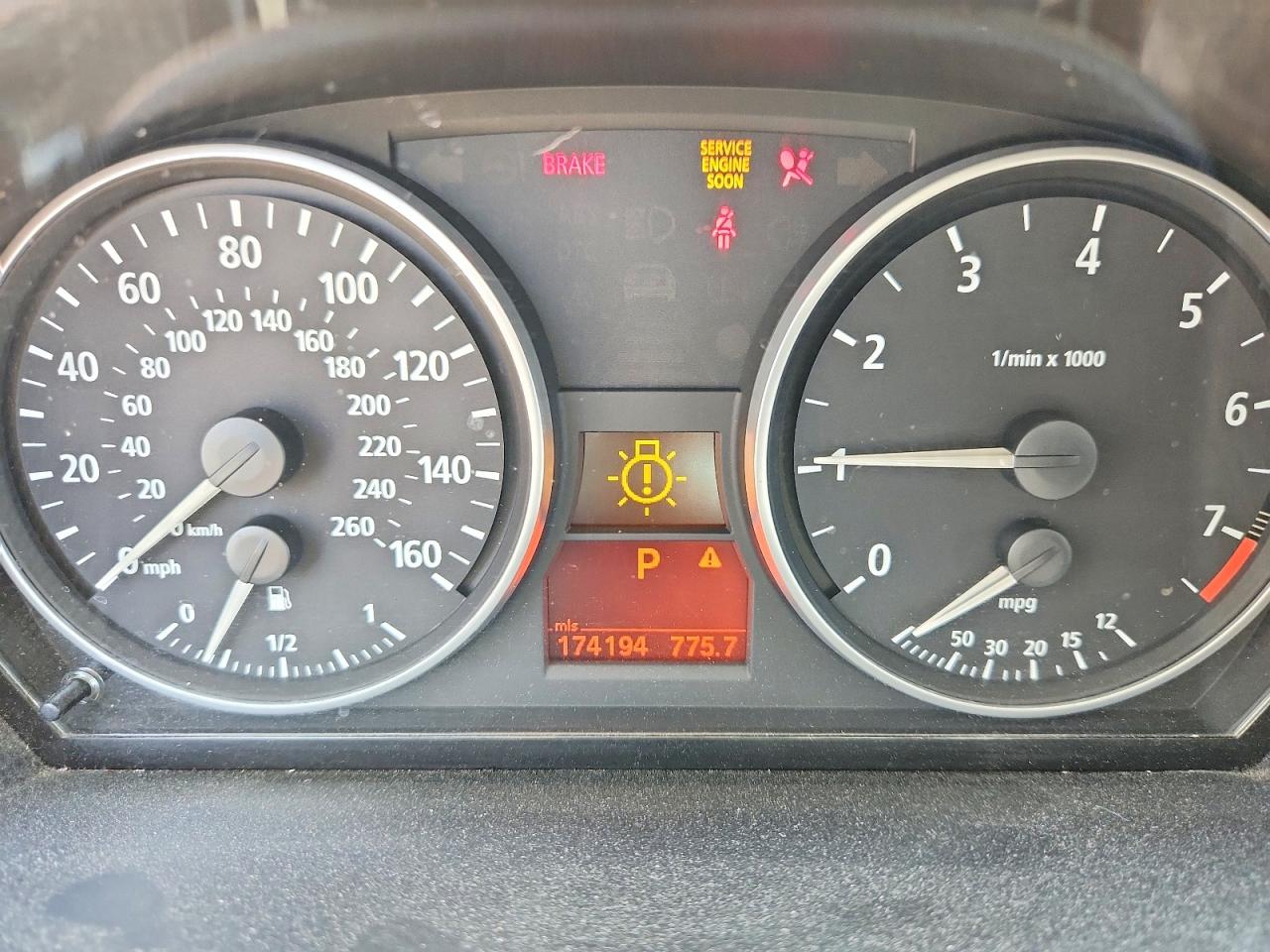 2007 Bmw 328 I Sulev Black vin: WBAVC53587FZ73780
