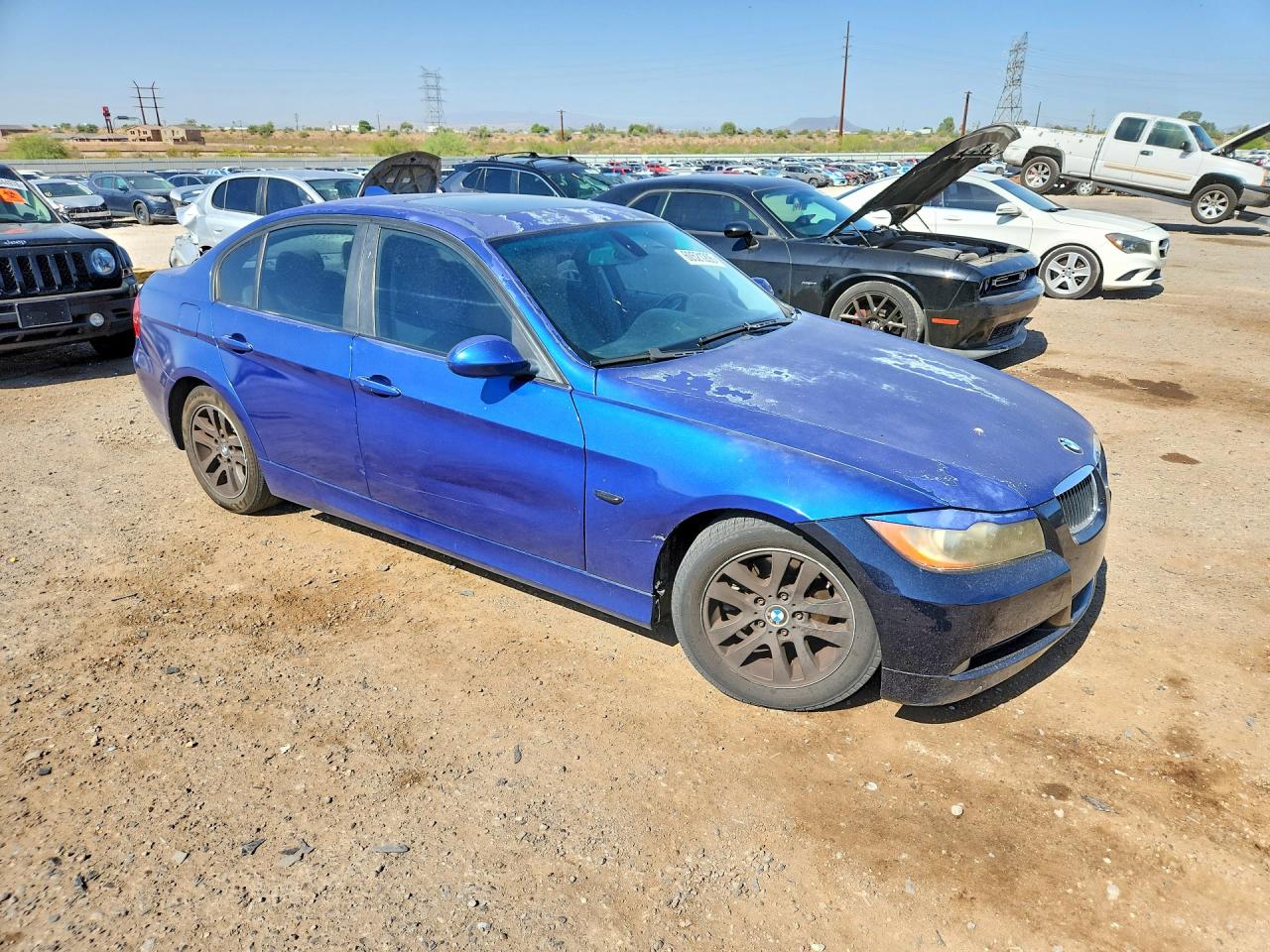 2007 Bmw 328 I Sulev Blue vin: WBAVC53587FZ79661