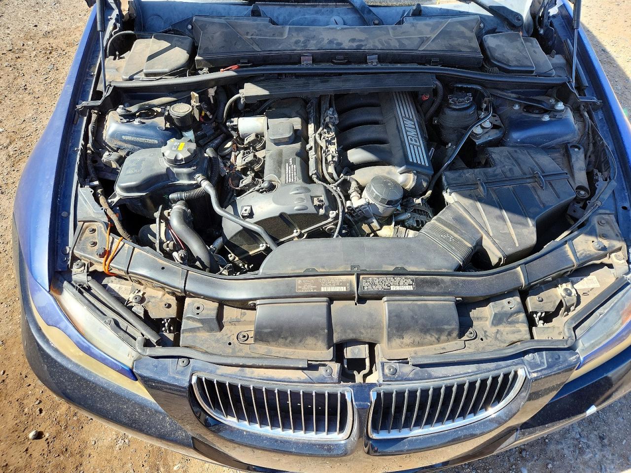 2007 Bmw 328 I Sulev Blue vin: WBAVC53587FZ79661