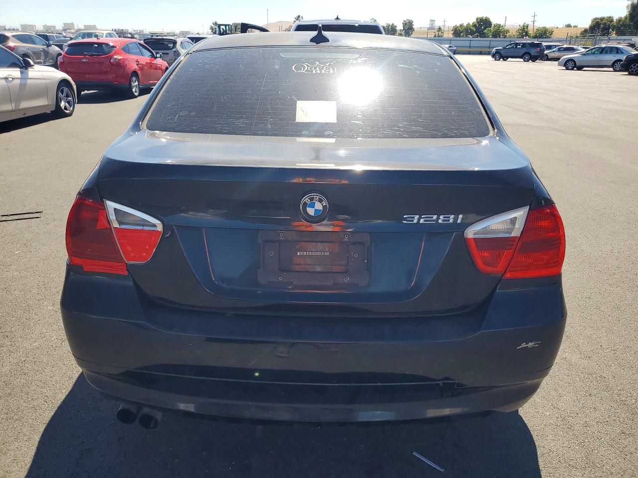 2007 Bmw 328 I Sulev Black vin: WBAVC53597FZ70581