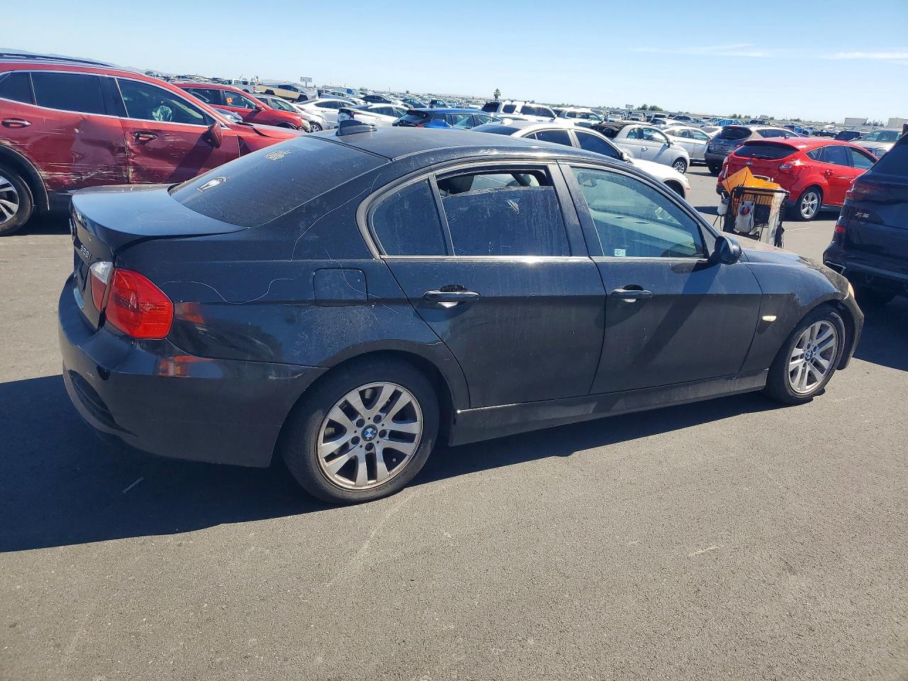 2007 Bmw 328 I Sulev Black vin: WBAVC53597FZ70581