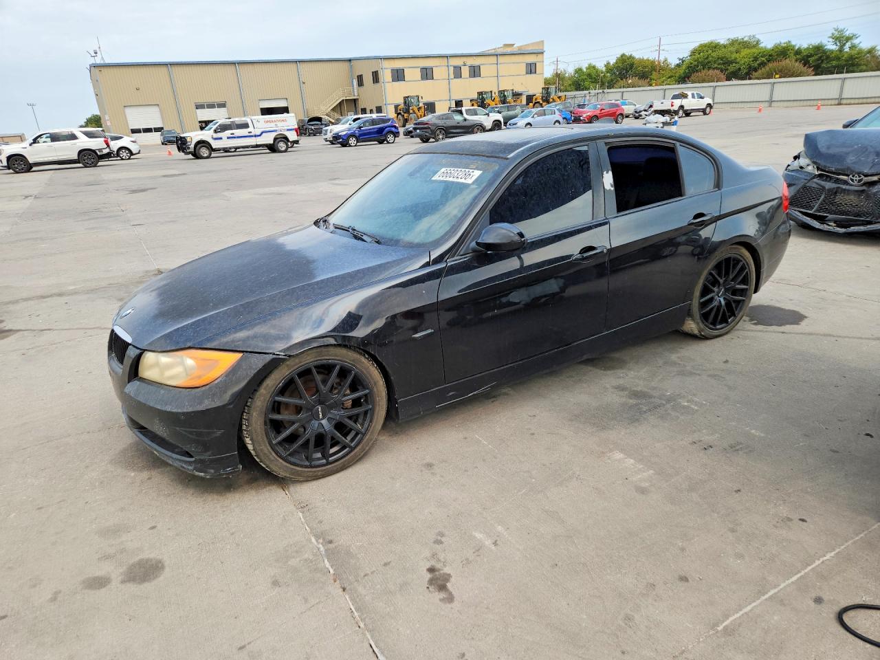 2007 Bmw 328 I Sulev Черный vin: WBAVC53597FZ70743