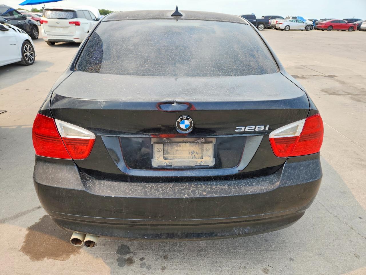 2007 Bmw 328 I Sulev Черный vin: WBAVC53597FZ70743