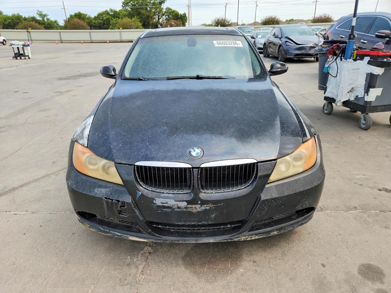2007 Bmw 328 I Sulev Черный vin: WBAVC53597FZ70743
