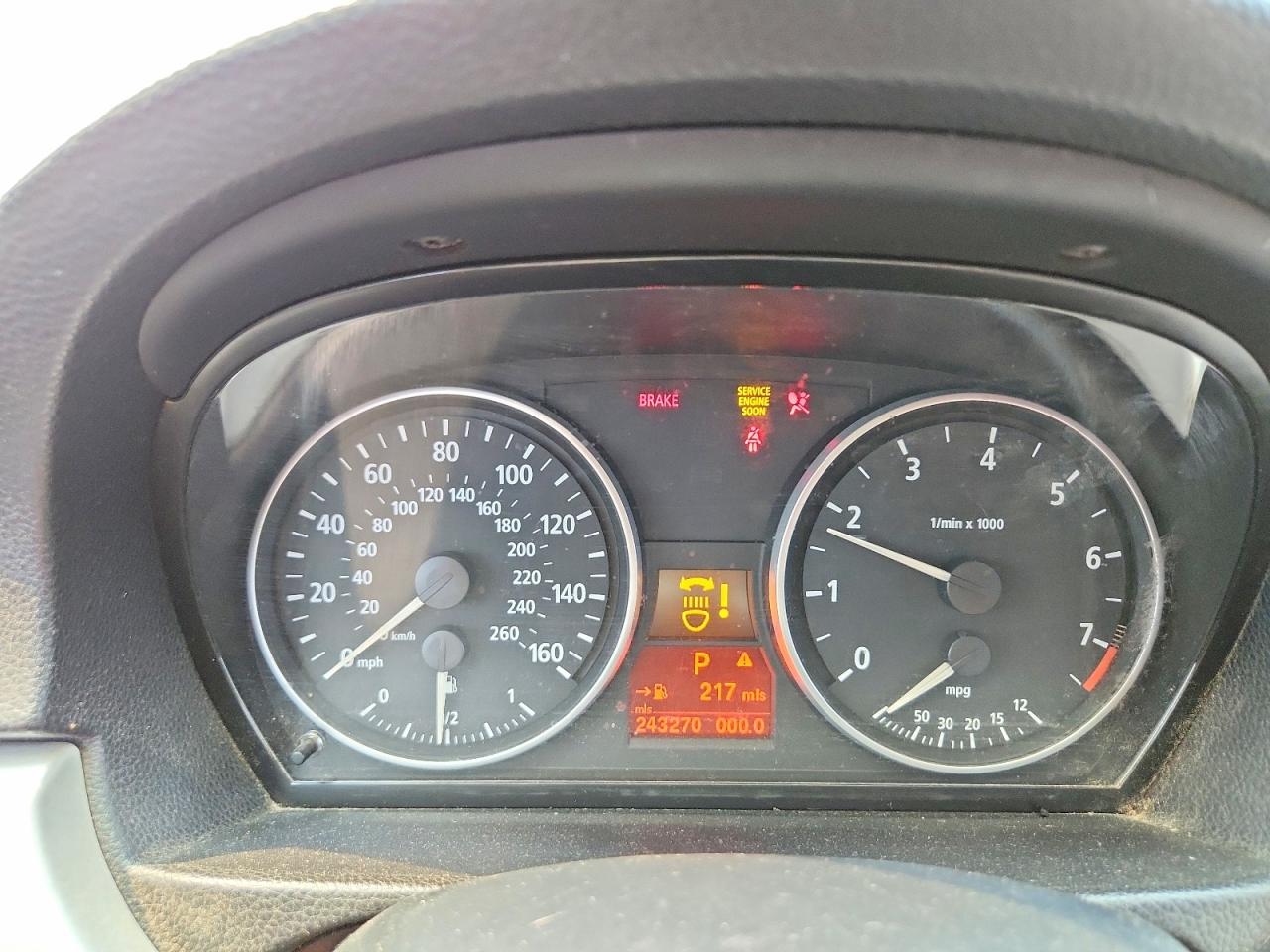 2007 Bmw 328 I Sulev Черный vin: WBAVC53597FZ70743
