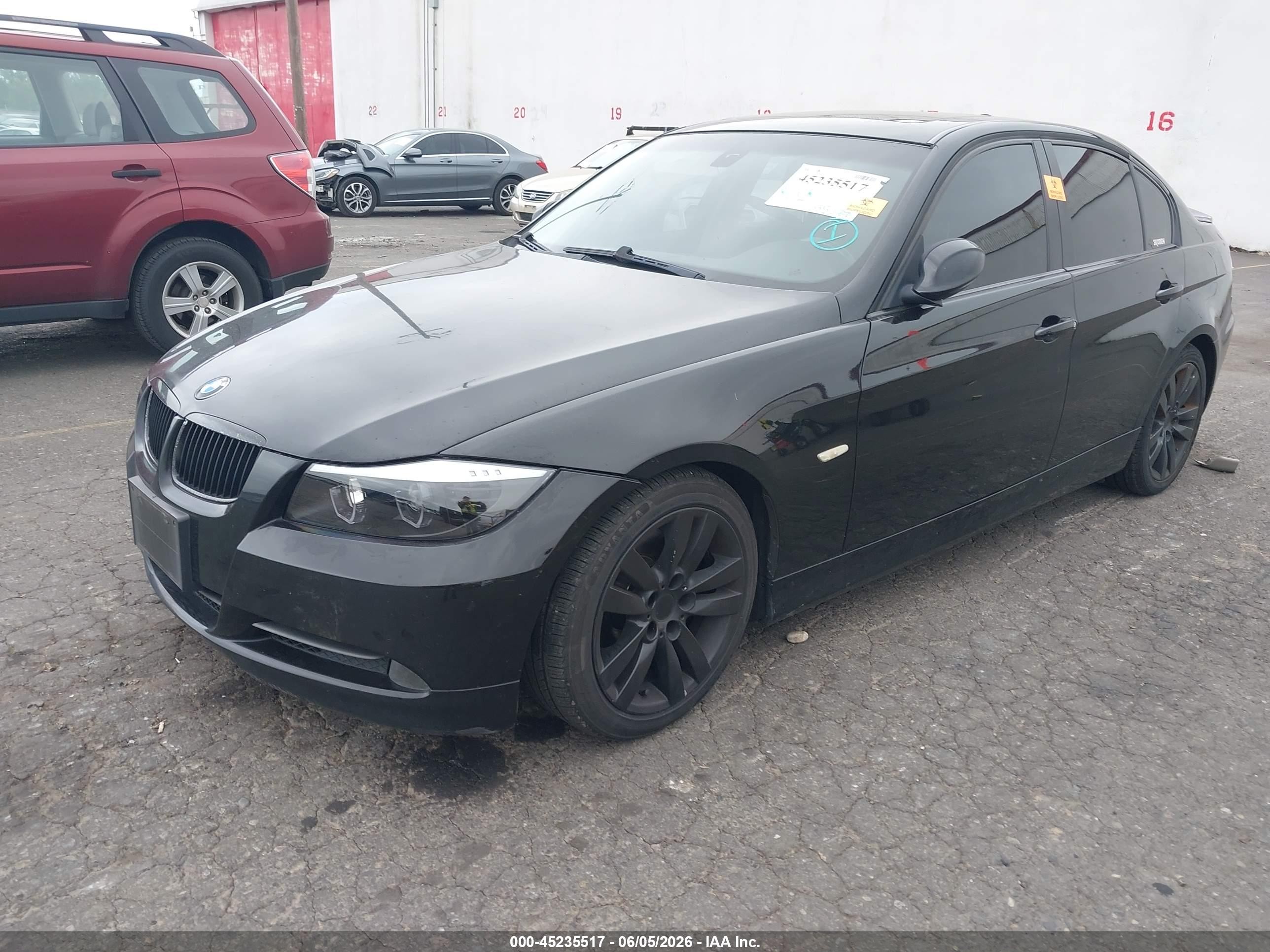 2008 Bmw 328i   Black vin: WBAVC53598F010131