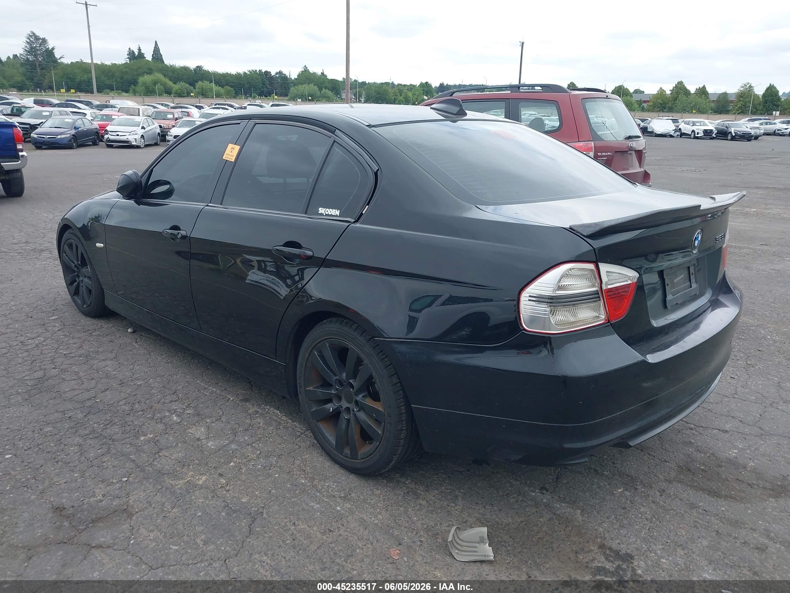 2008 Bmw 328i   Black vin: WBAVC53598F010131