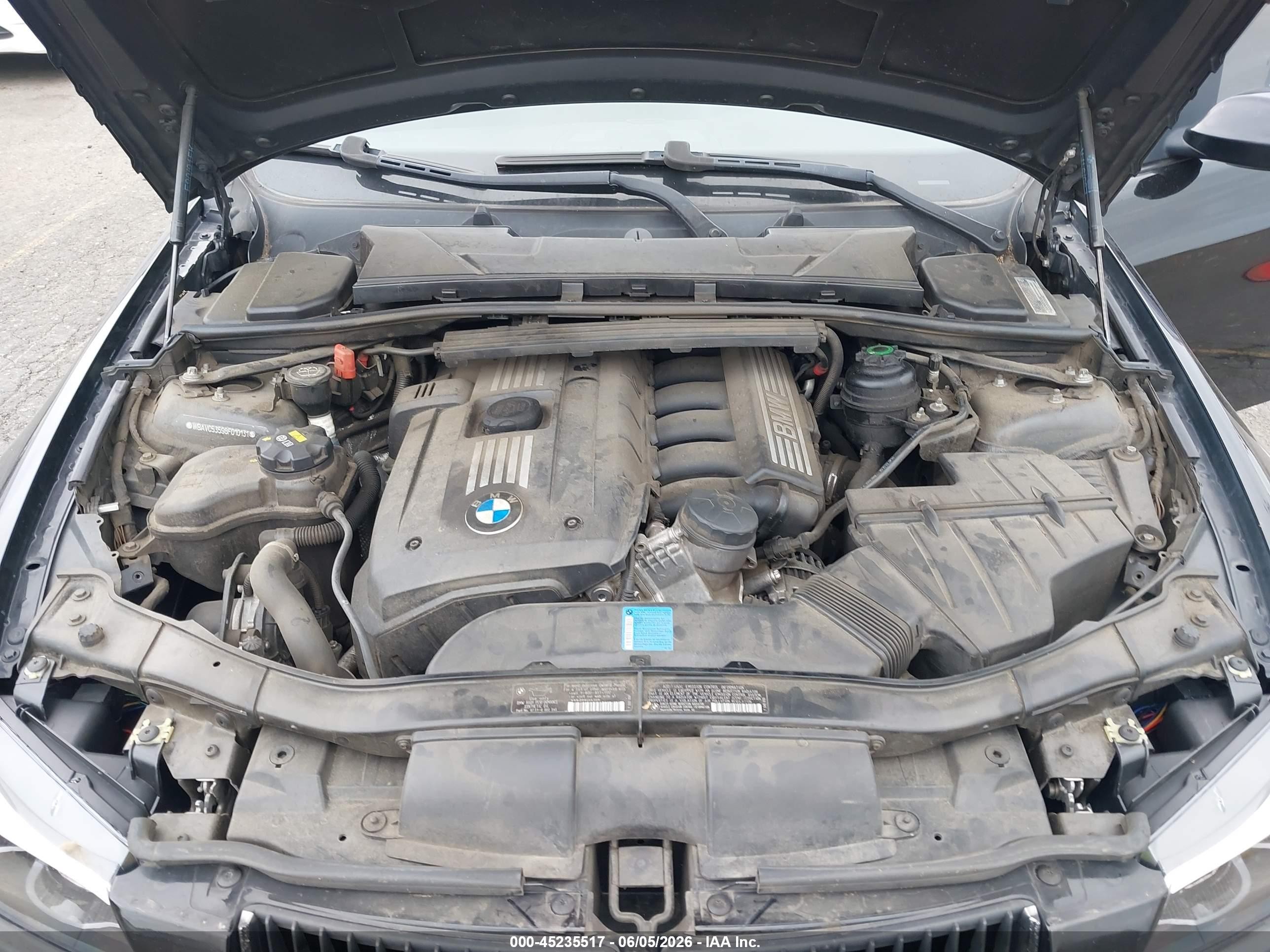2008 Bmw 328i   Black vin: WBAVC53598F010131