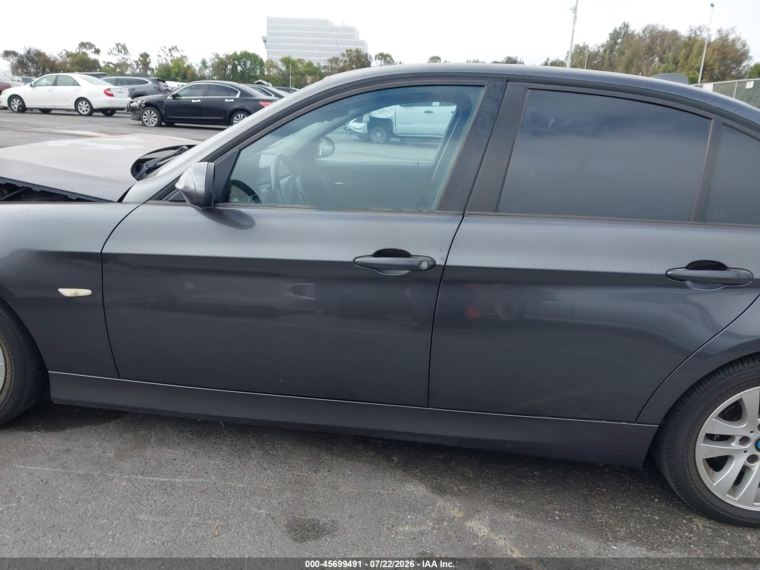 2007 Bmw 328i   Gray vin: WBAVC535X7FZ76454