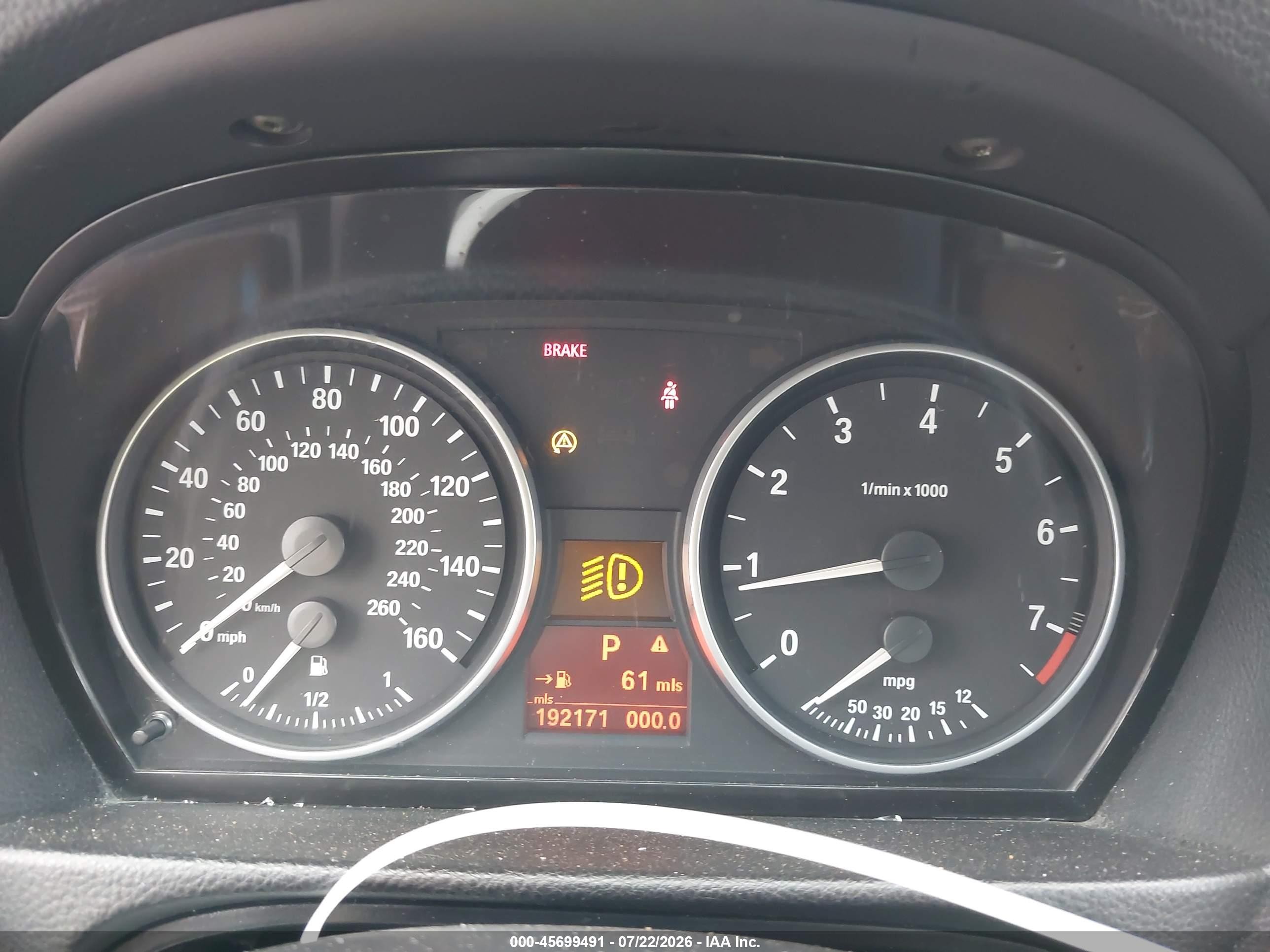 2007 Bmw 328i   Gray vin: WBAVC535X7FZ76454