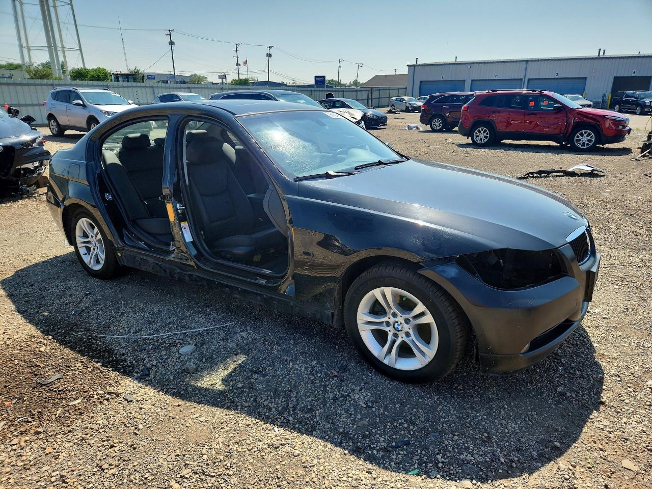 2008 Bmw 328 I Sulev Black vin: WBAVC535X8F010347