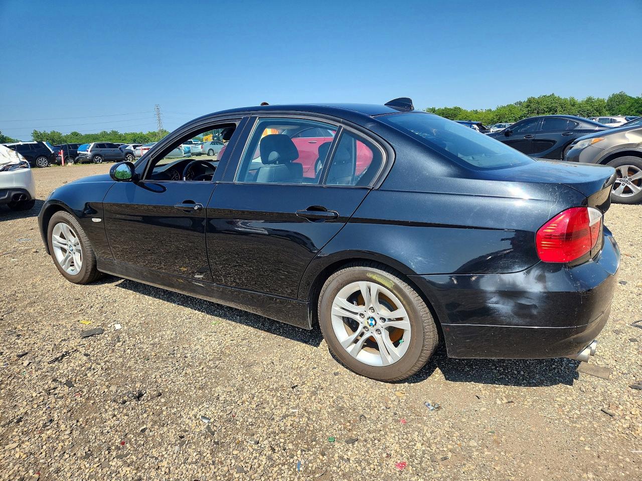 2008 Bmw 328 I Sulev Black vin: WBAVC535X8F010347