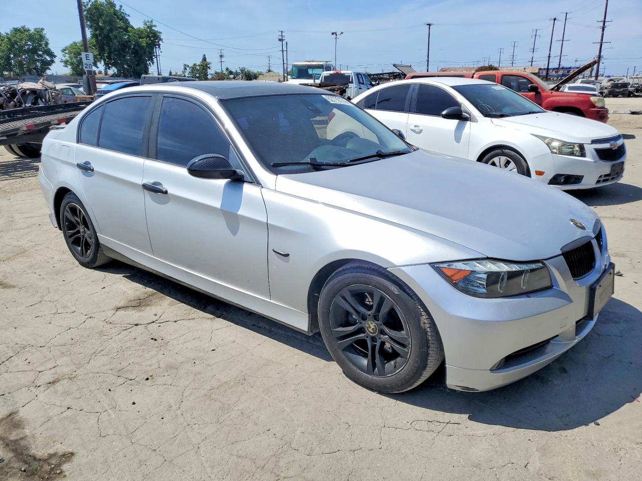 2008 Bmw 328 I Sulev Серебряный vin: WBAVC57588NK77096